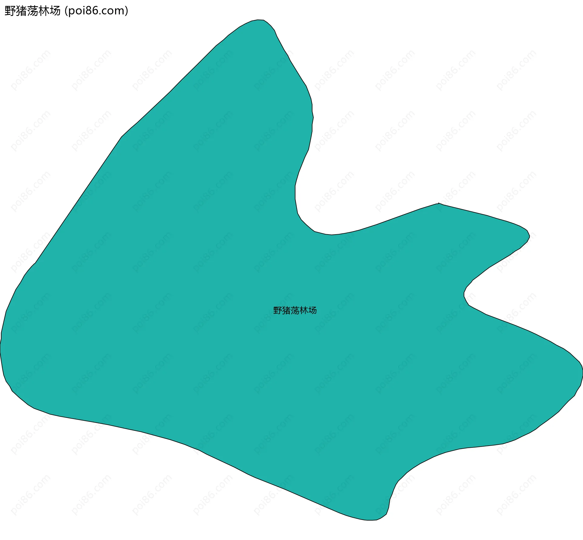 野猪荡林场边界地图