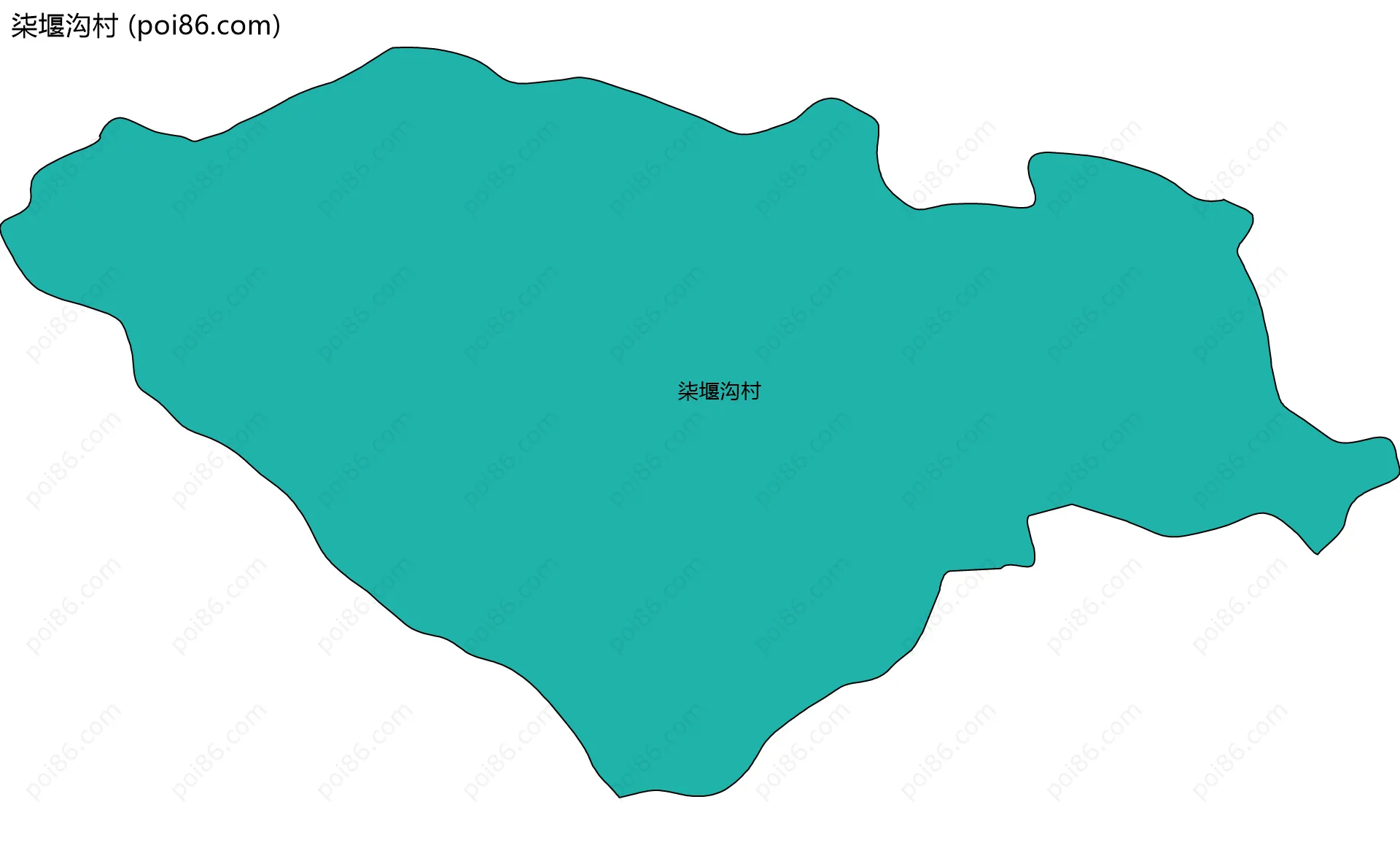 柒堰沟村边界地图