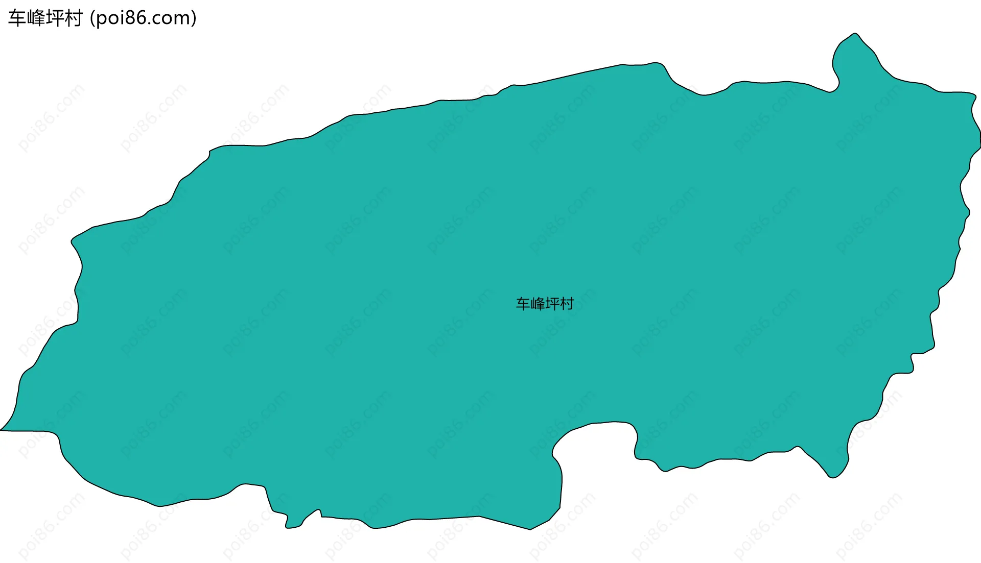 车峰坪村边界地图