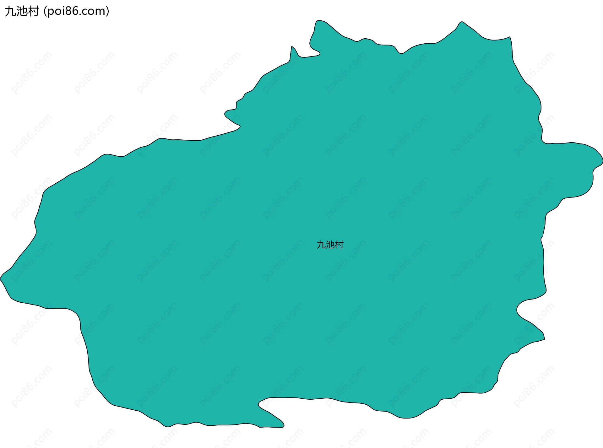 九池村边界地图
