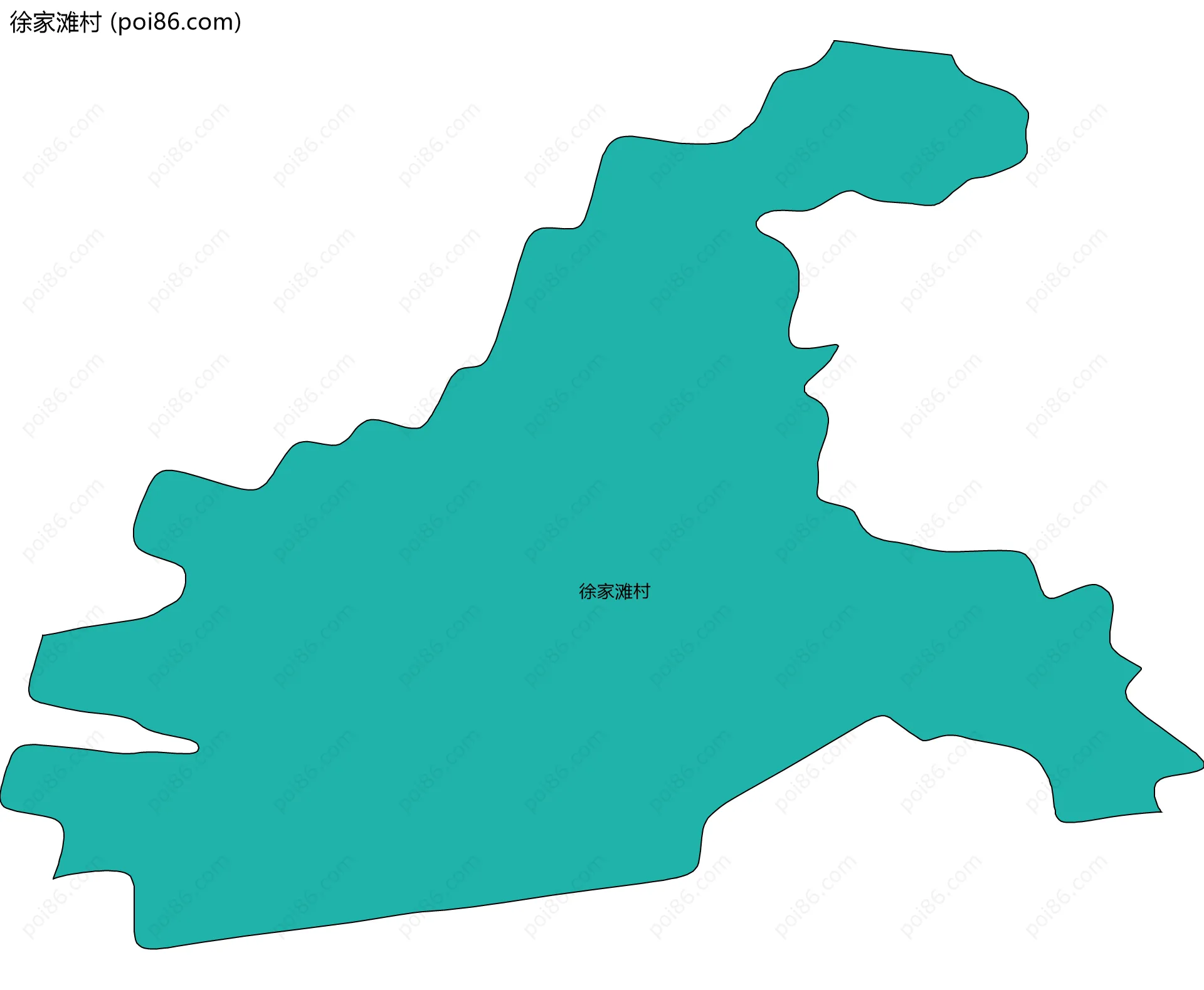 徐家滩村边界地图