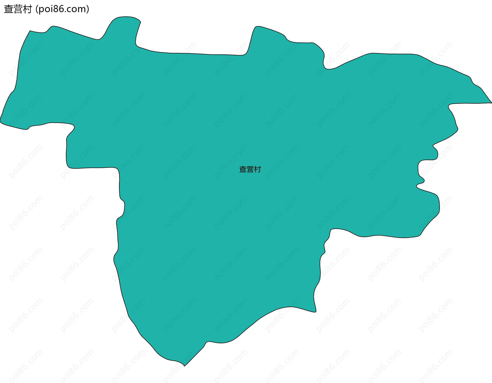 查营村边界地图