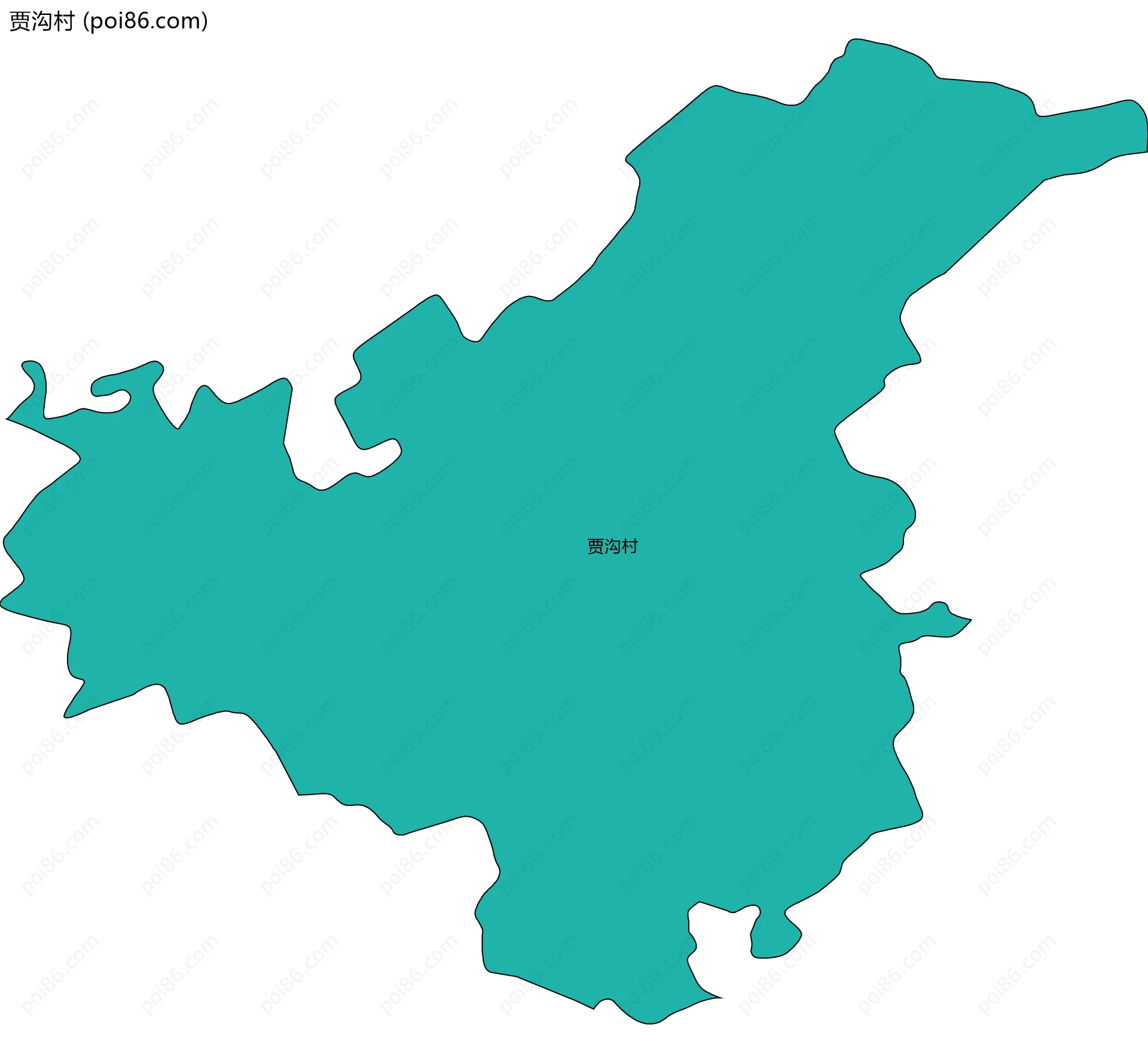 贾沟村边界地图