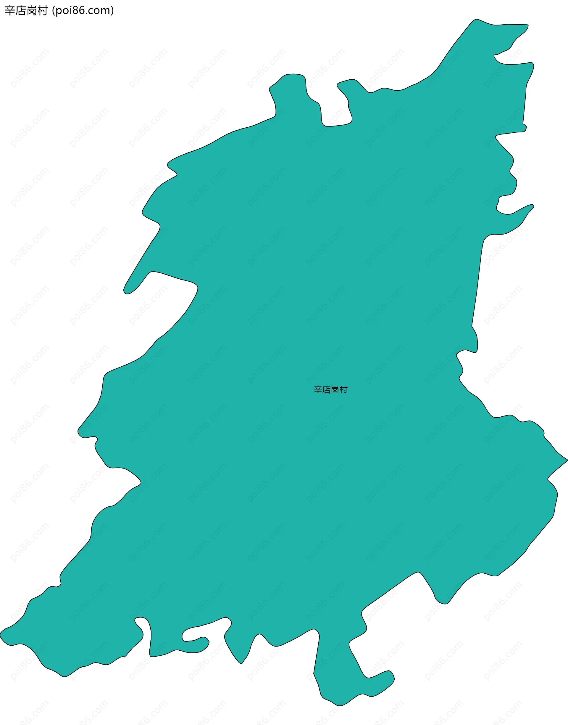 辛店岗村边界地图