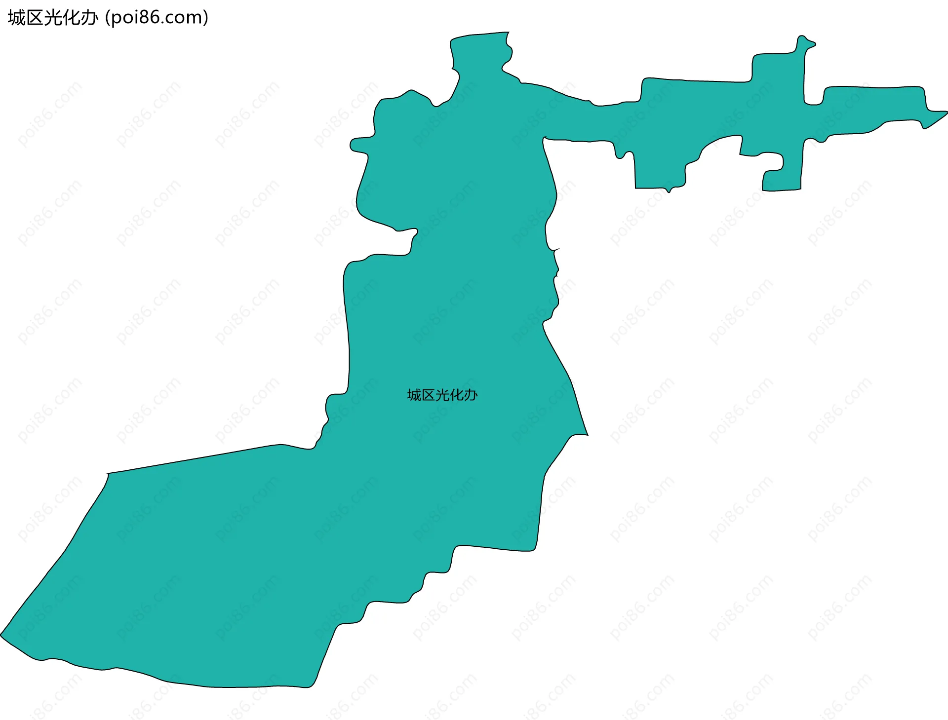 城区光化办边界地图