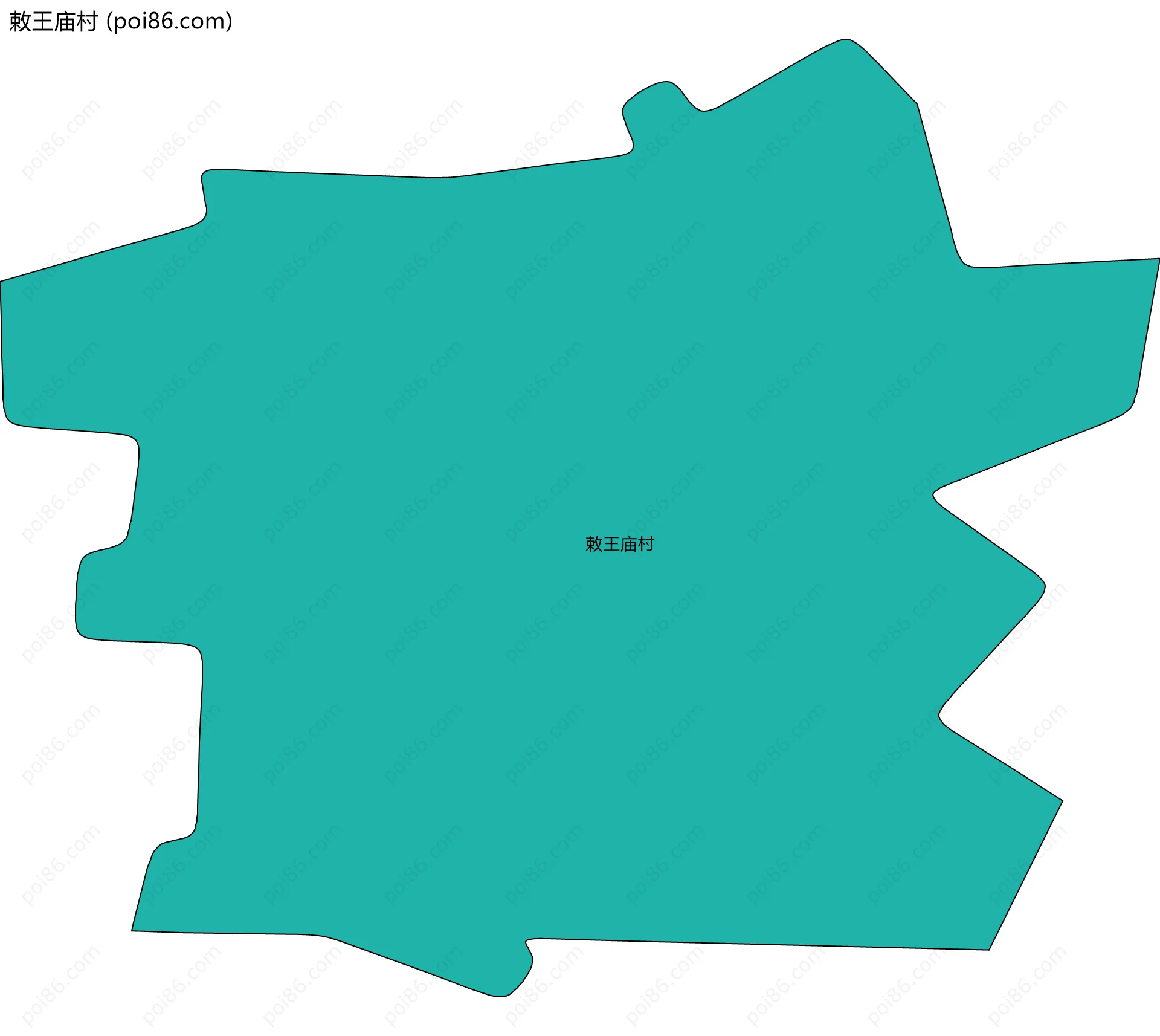 敕王庙村边界地图