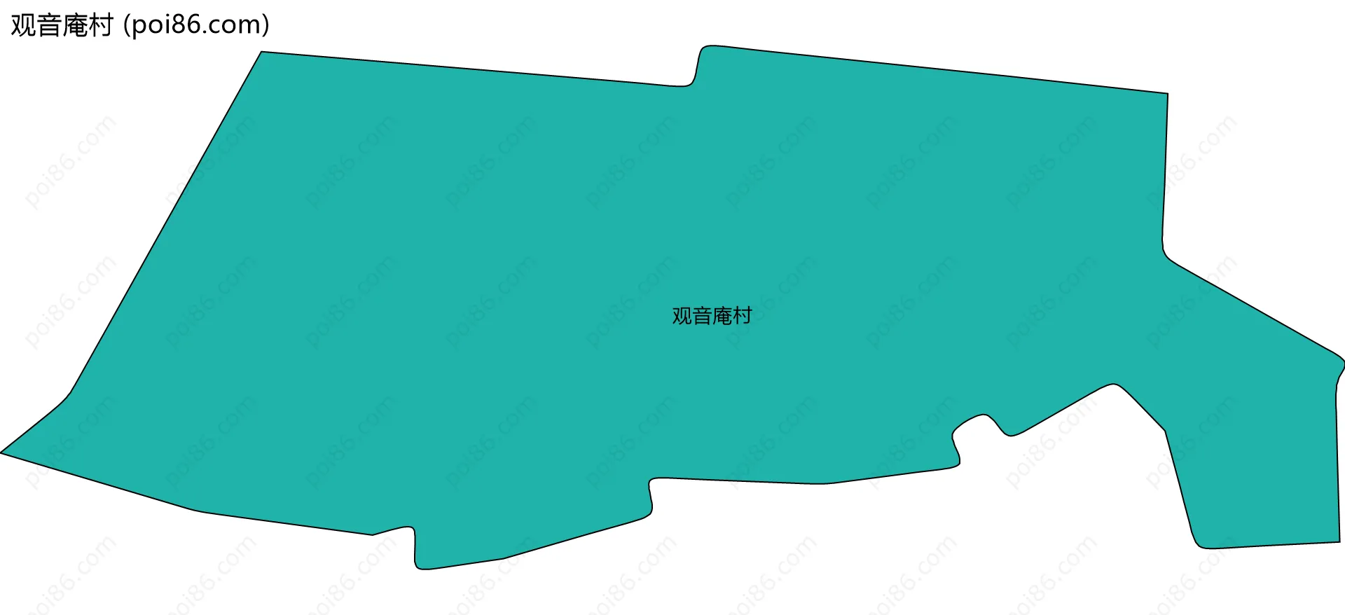 观音庵村边界地图