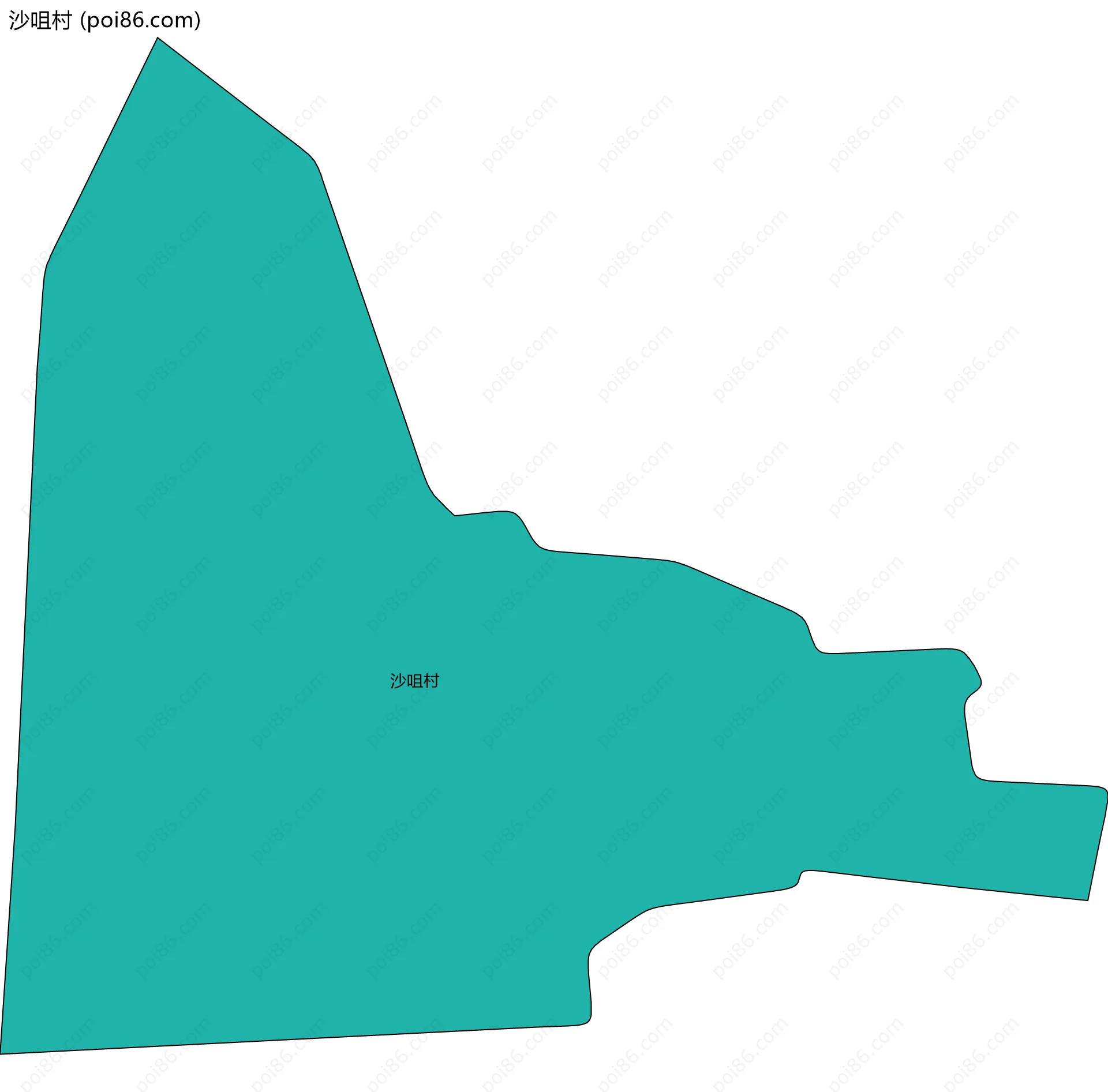 沙咀村边界地图