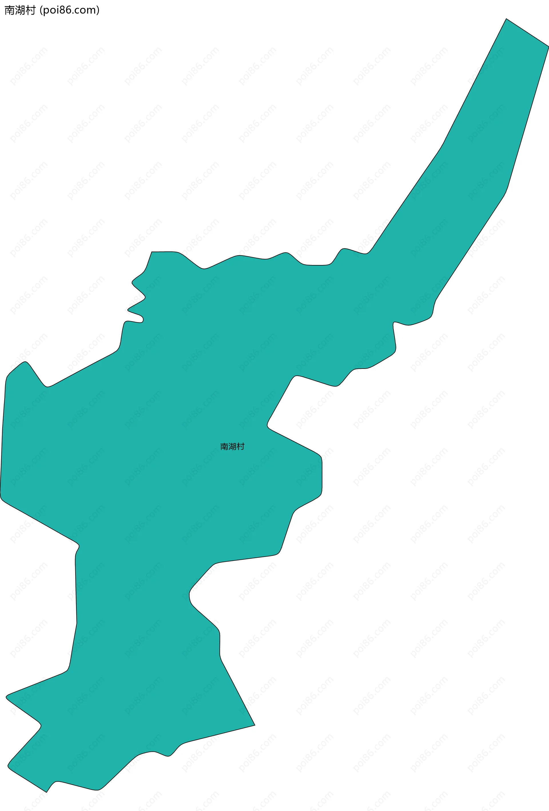 南湖村边界地图