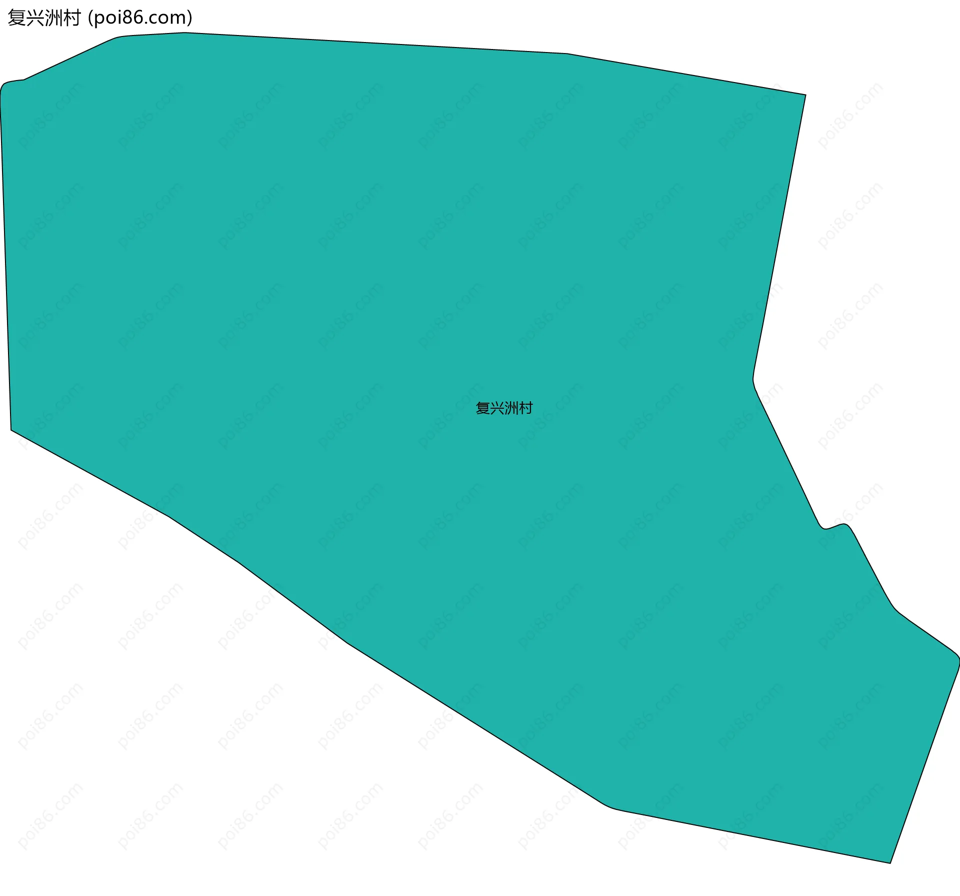 复兴洲村边界地图