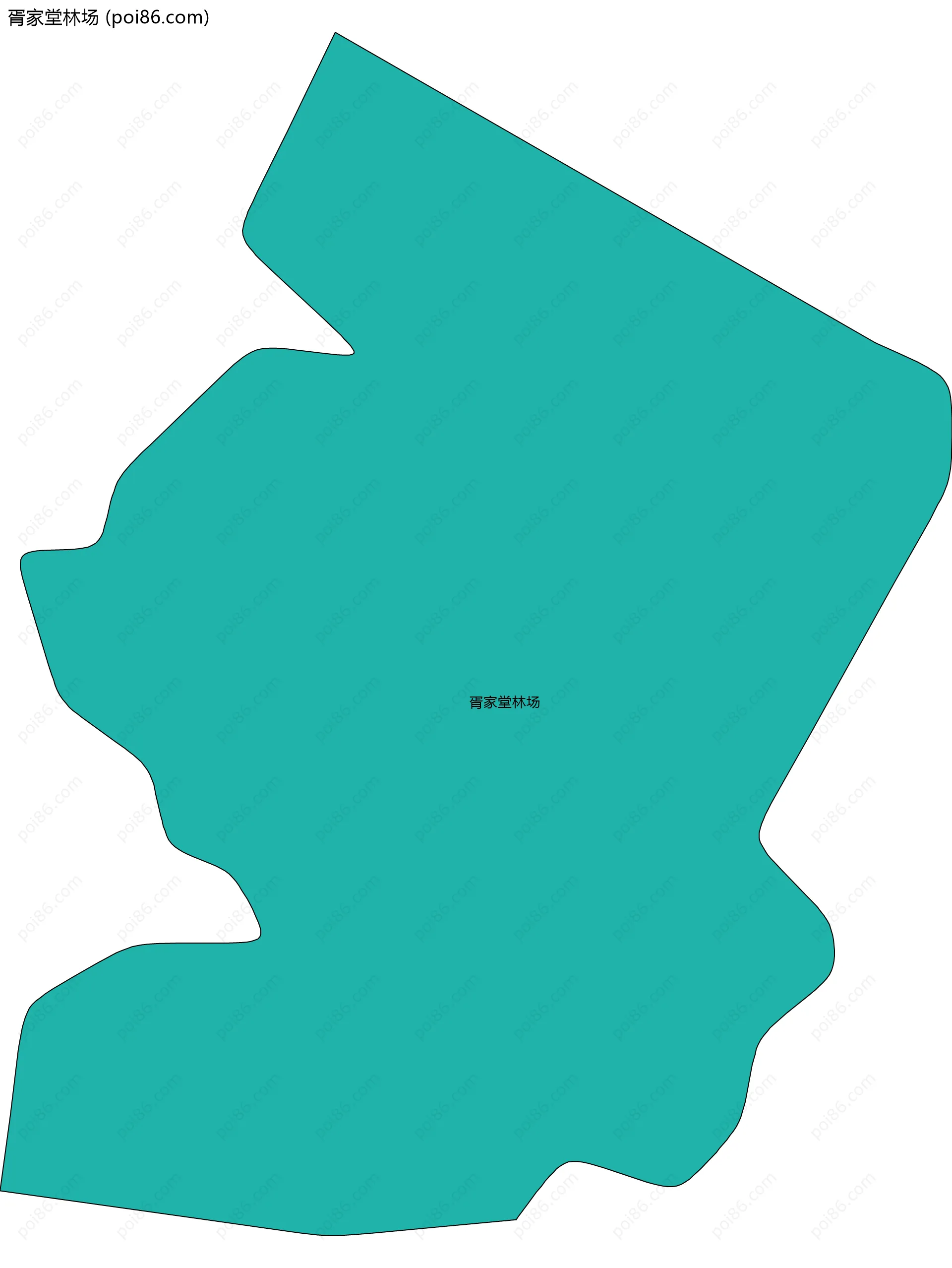 胥家堂林场边界地图