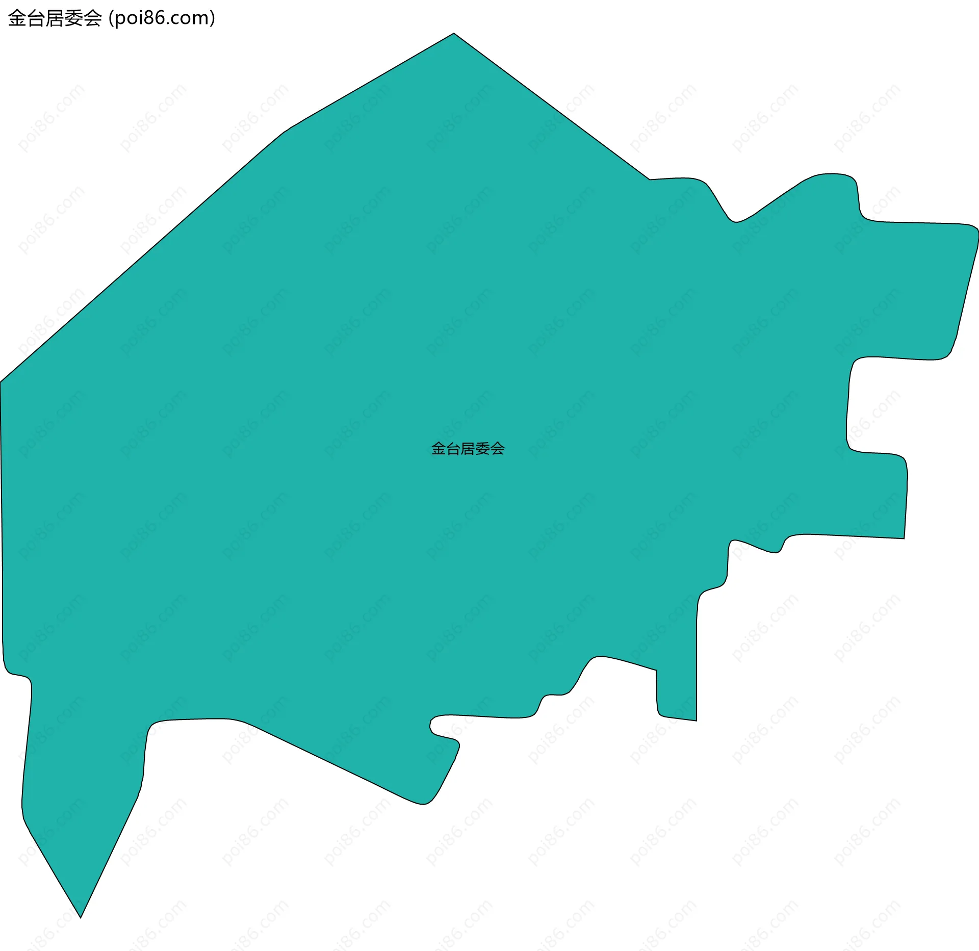 金台居委会边界地图