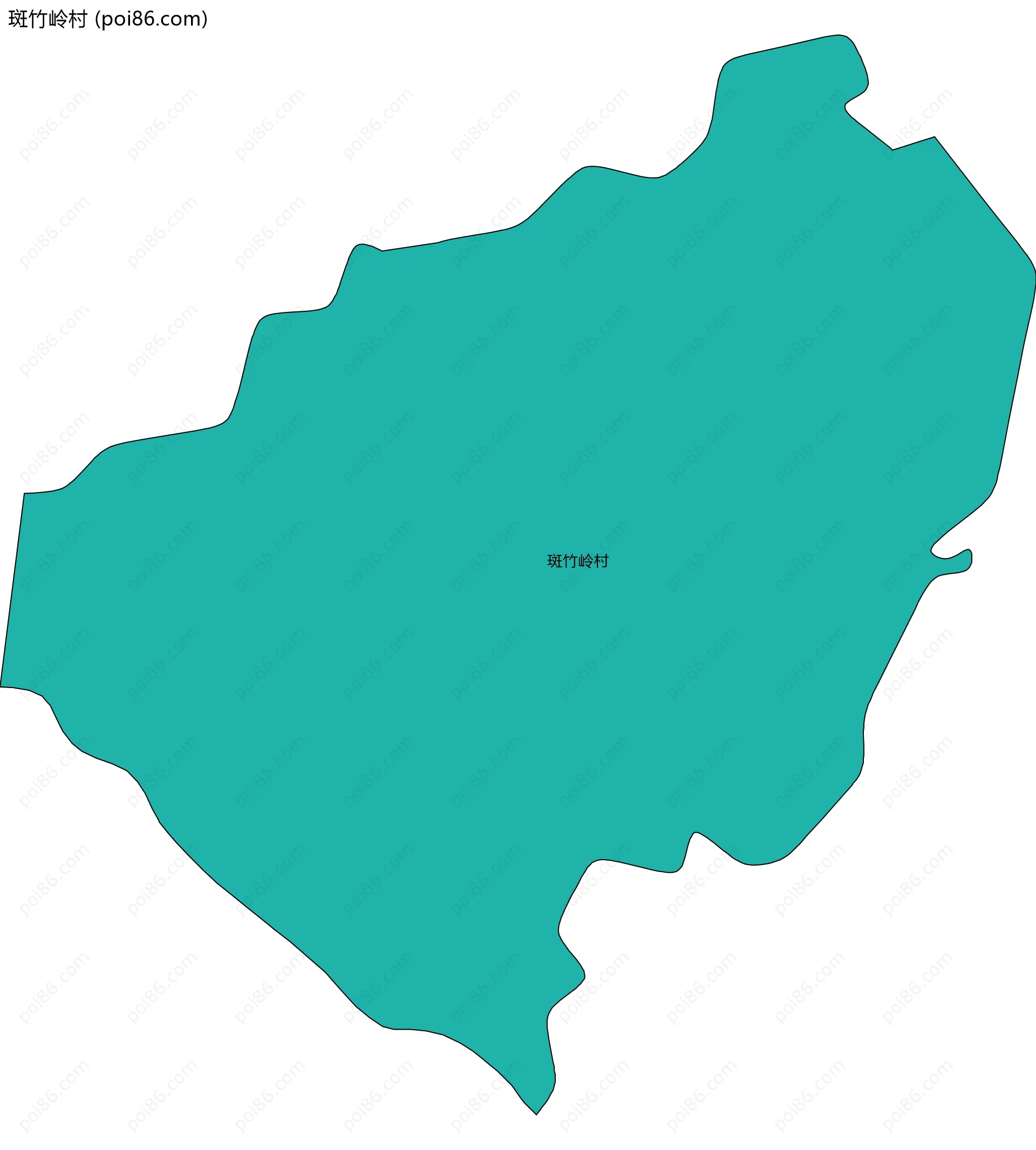 斑竹岭村边界地图