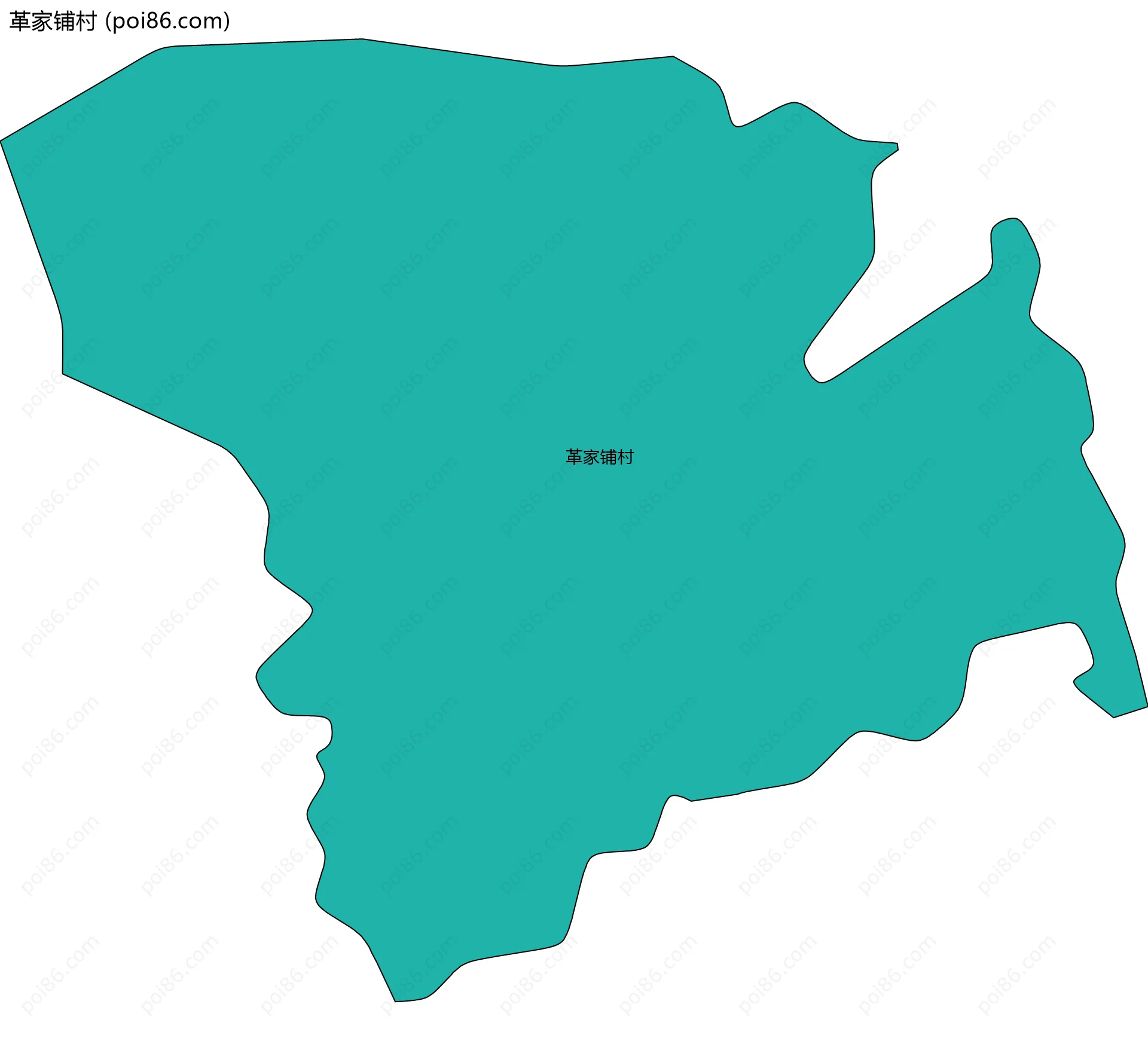 革家铺村边界地图