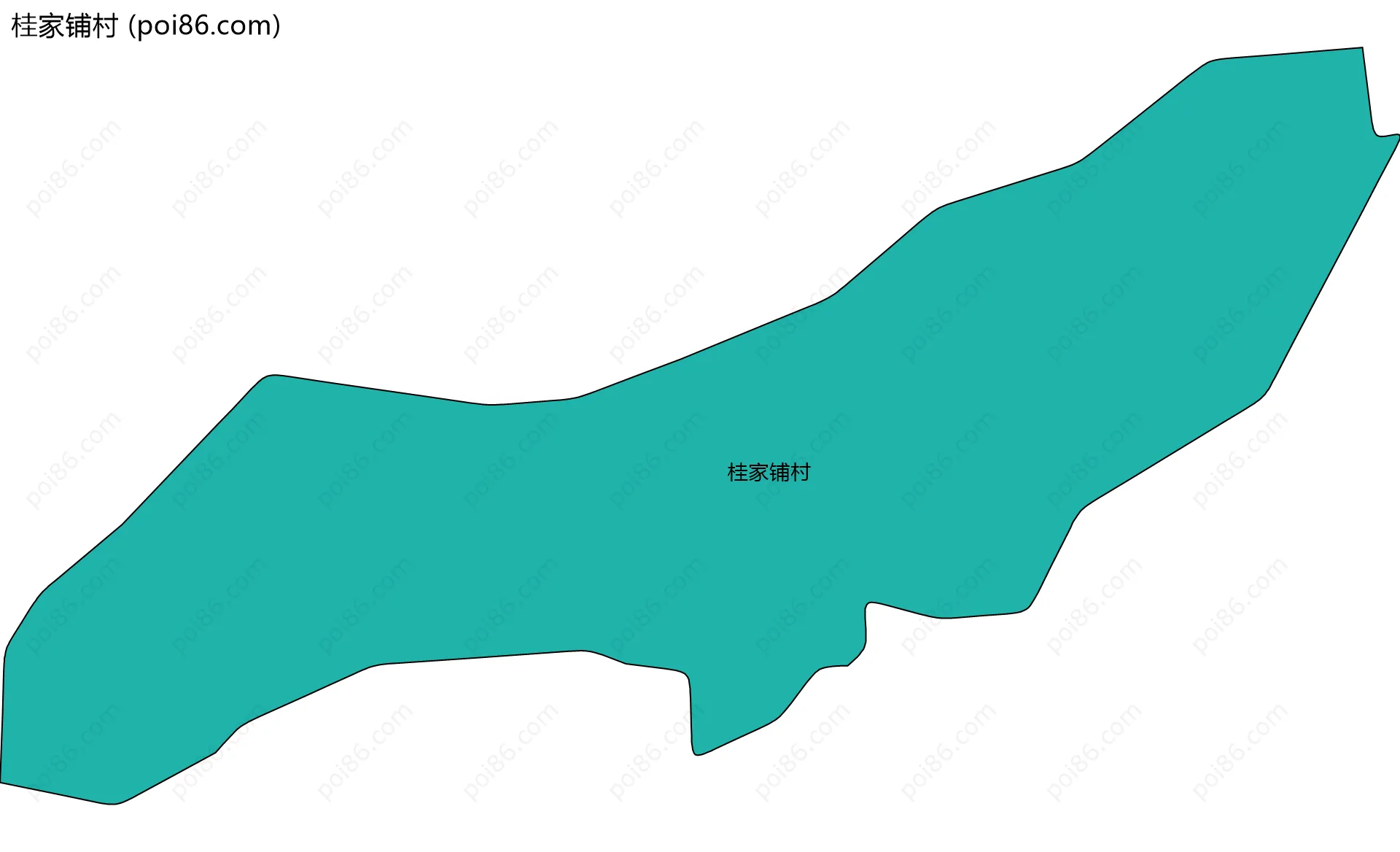 桂家铺村边界地图