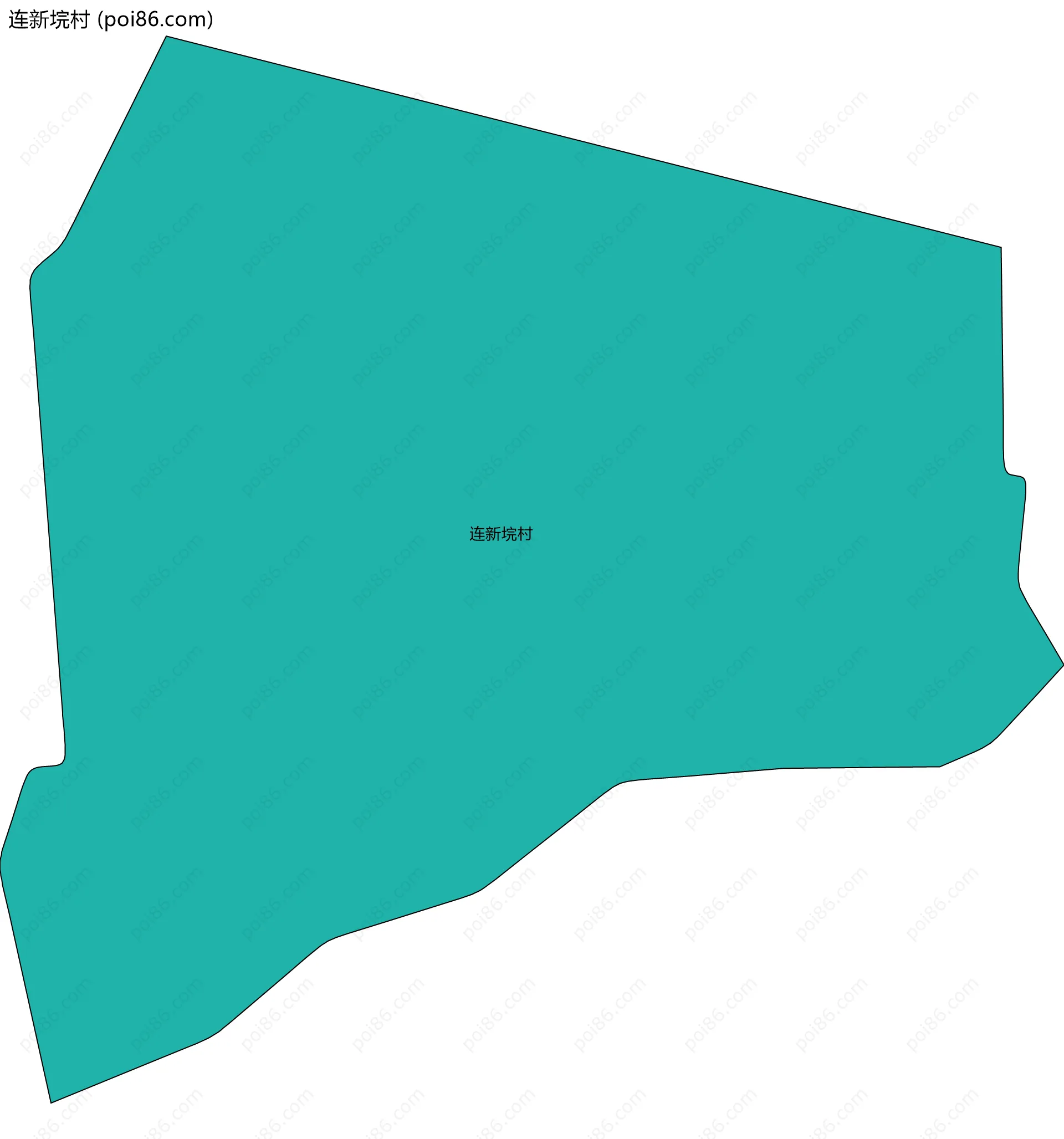 连新垸村边界地图