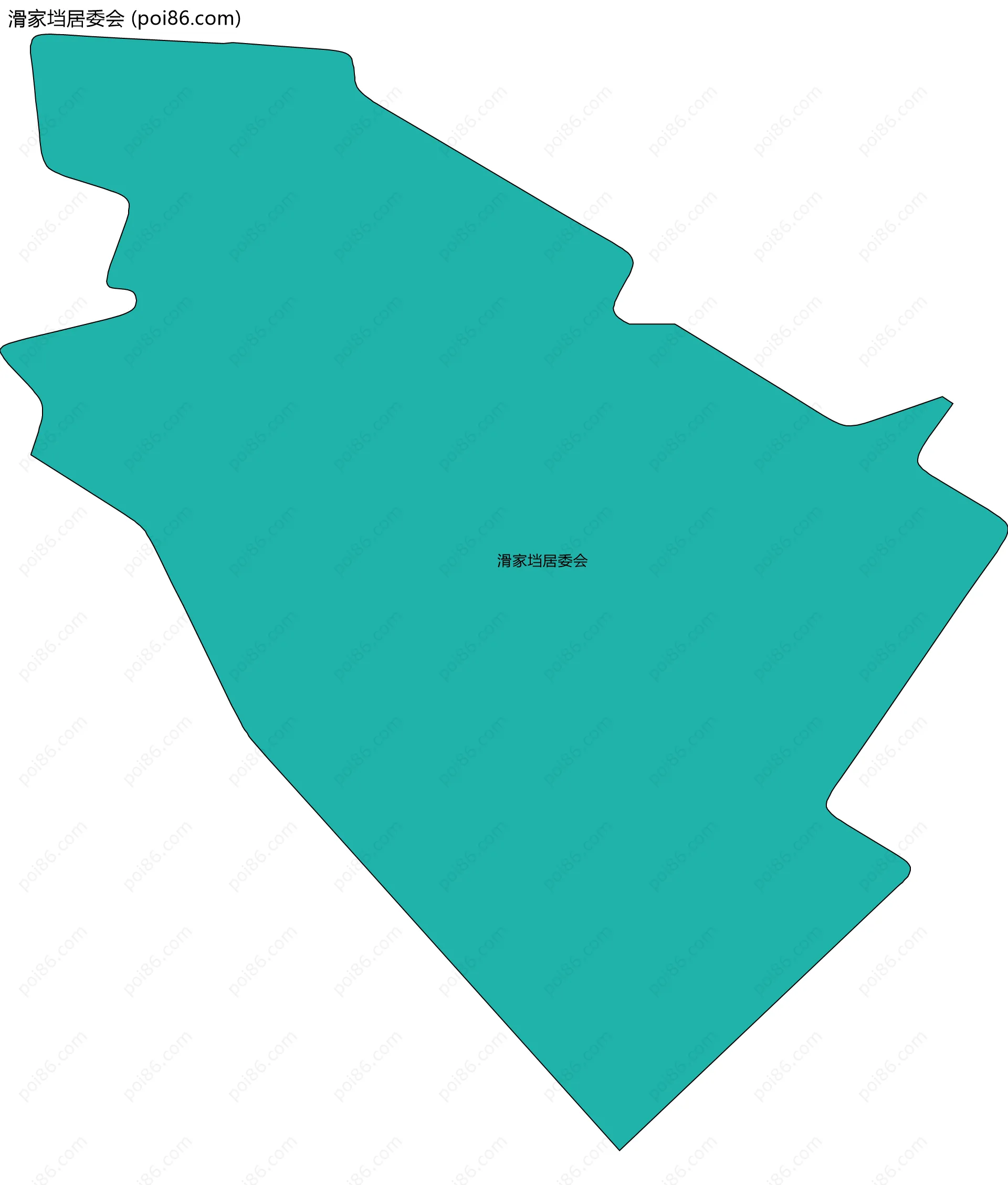 滑家垱居委会边界地图