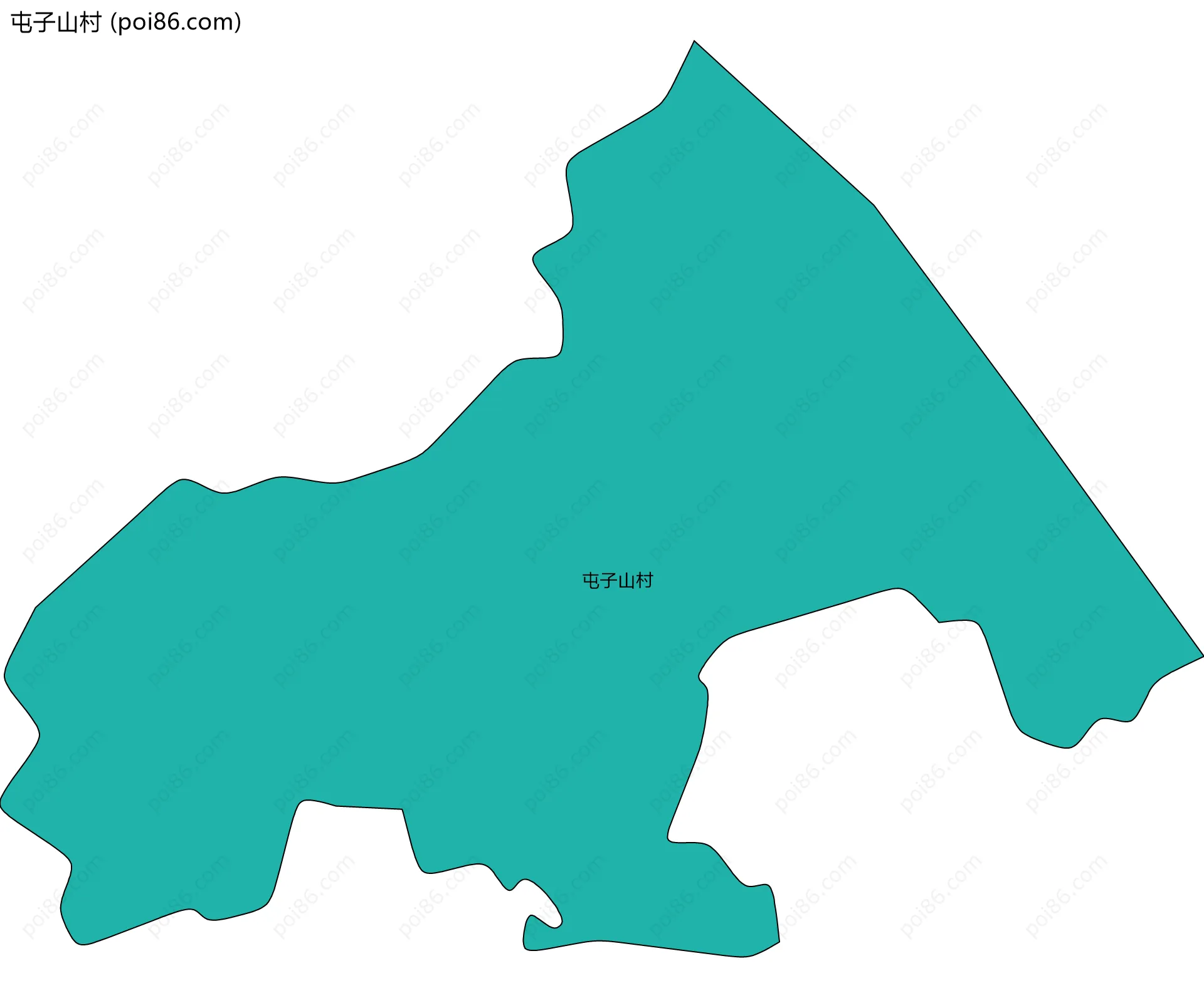 屯子山村边界地图