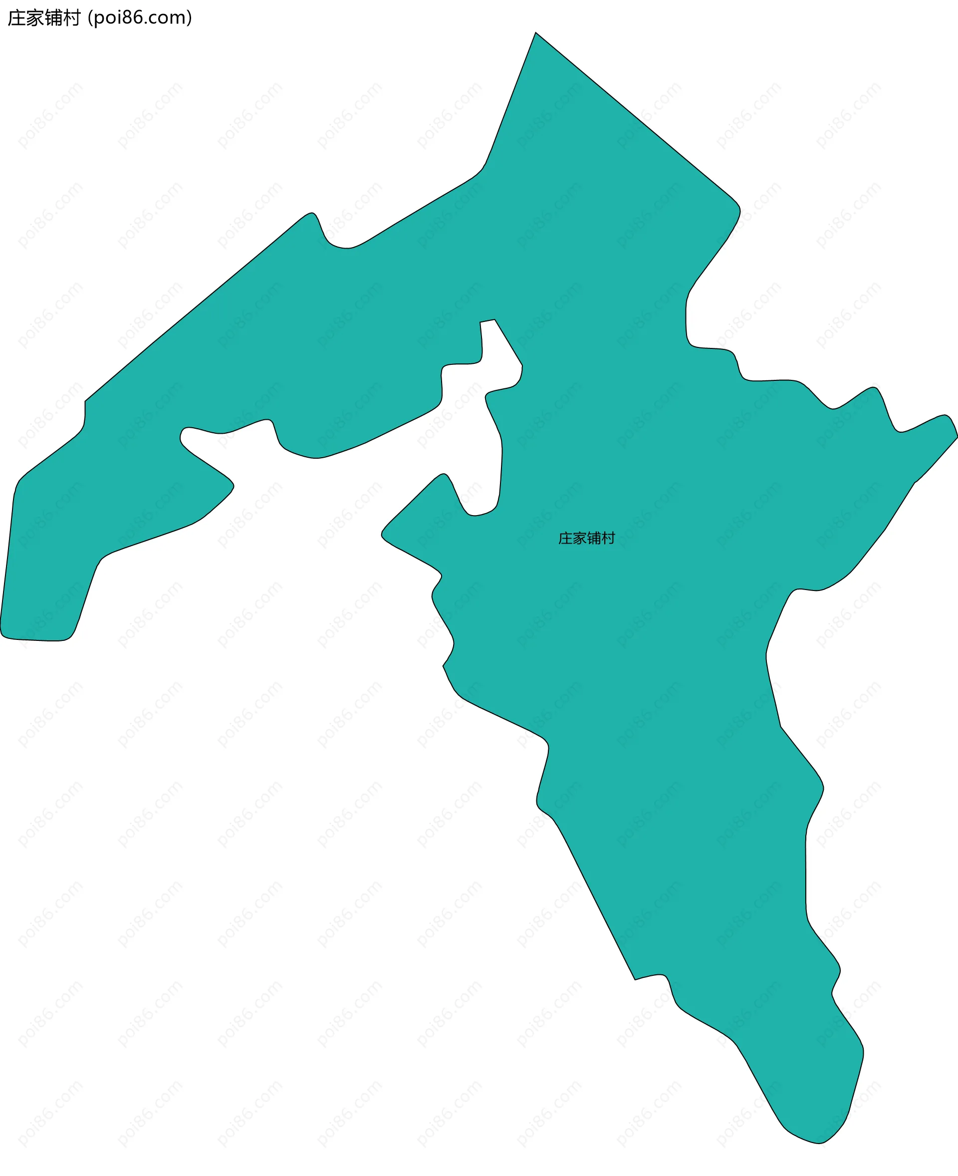 庄家铺村边界地图