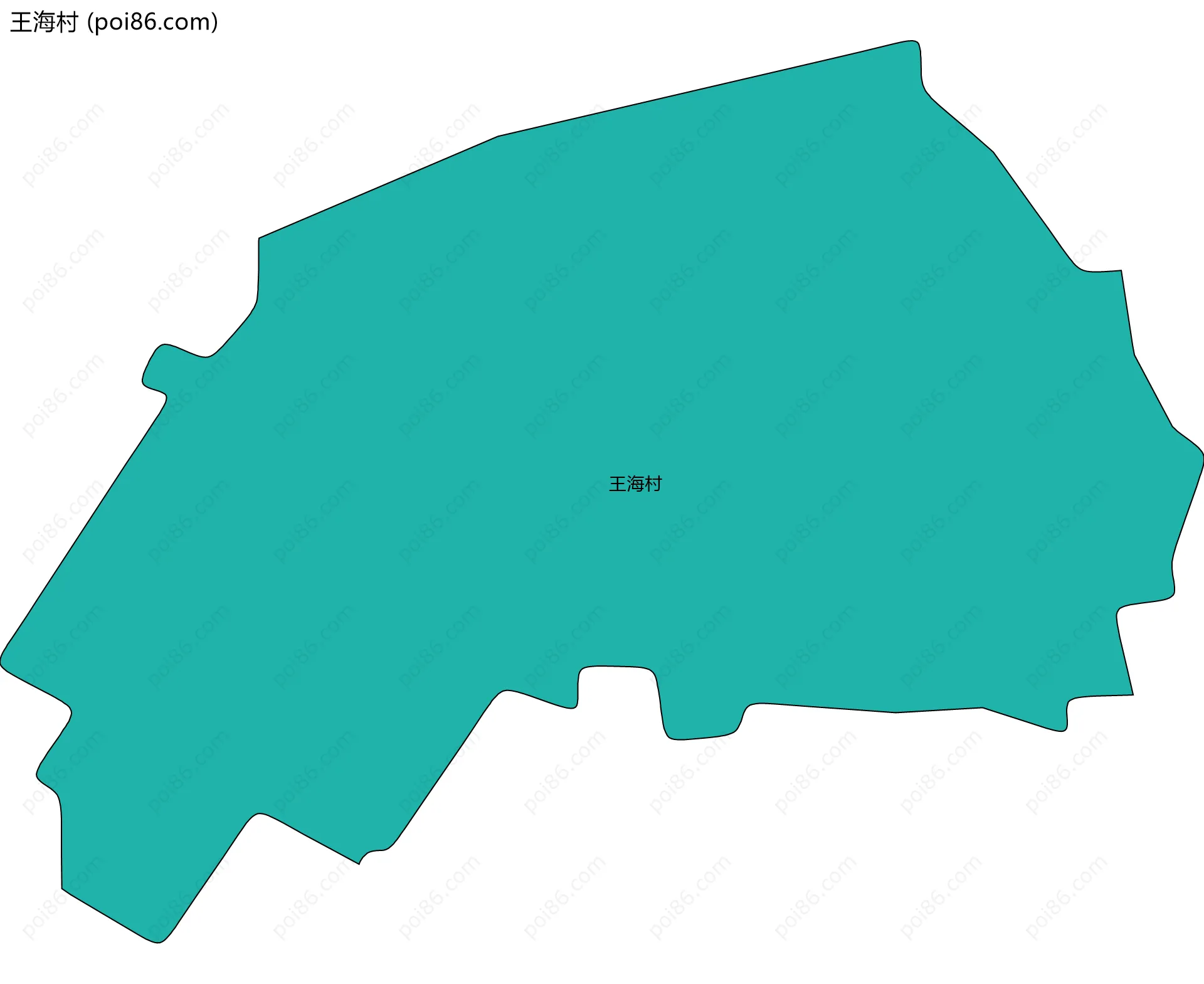 王海村边界地图