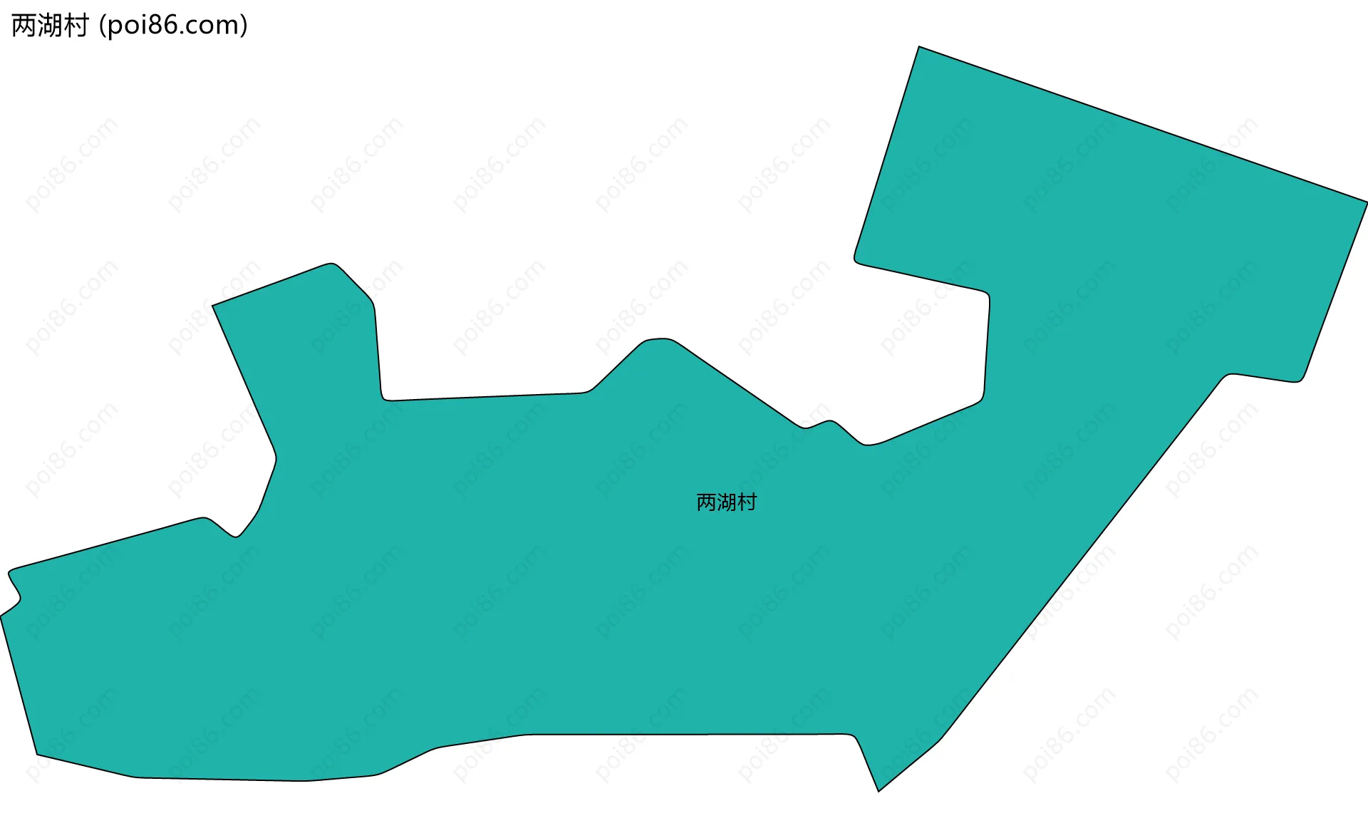 两湖村边界地图