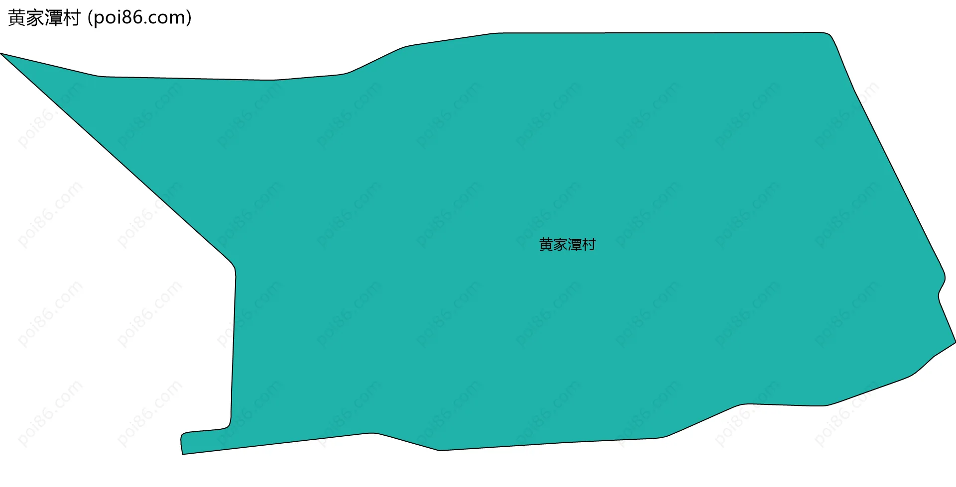 黄家潭村边界地图