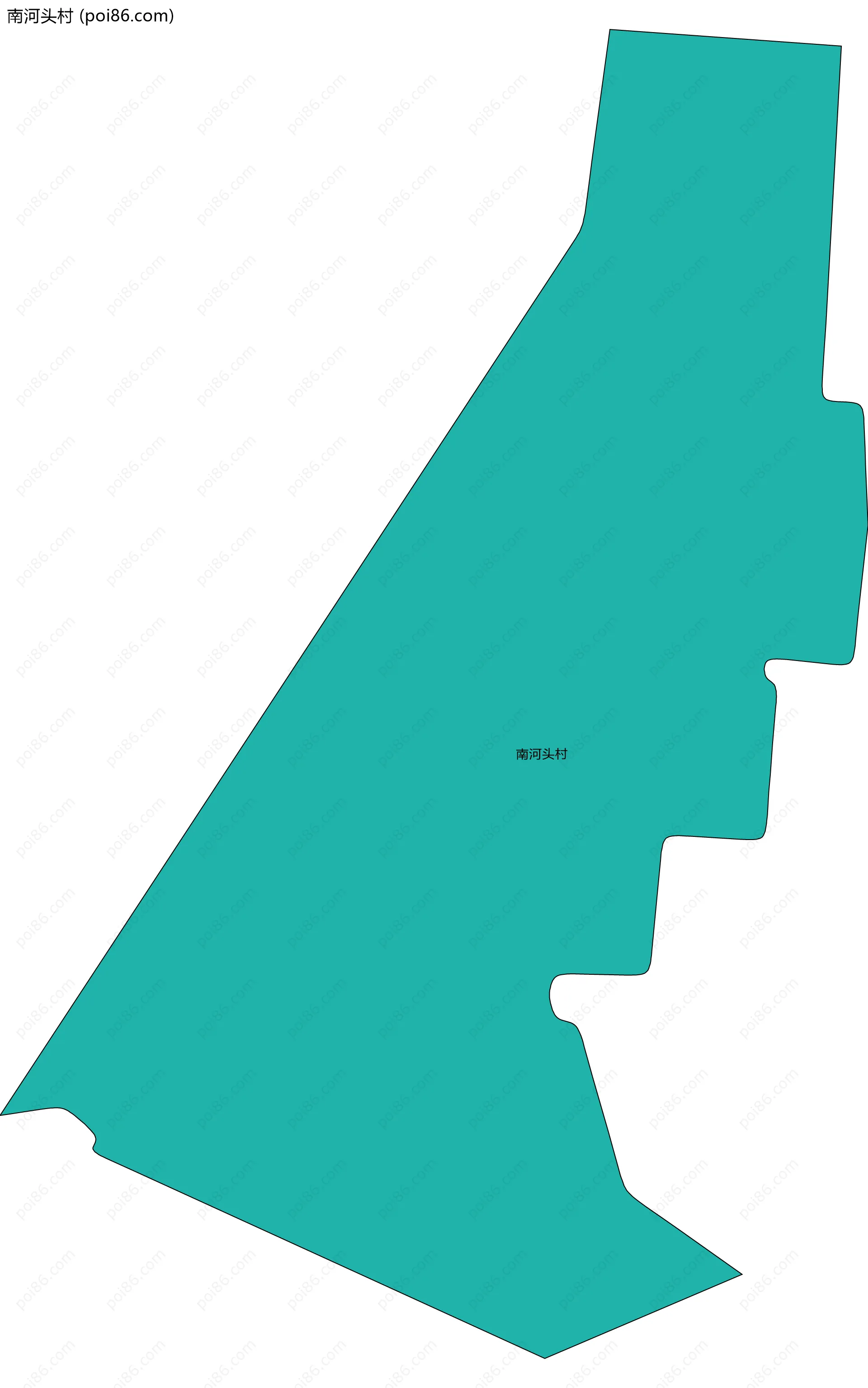 南河头村边界地图