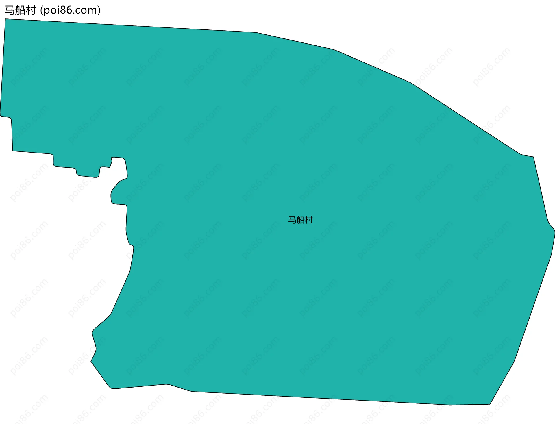 马船村边界地图