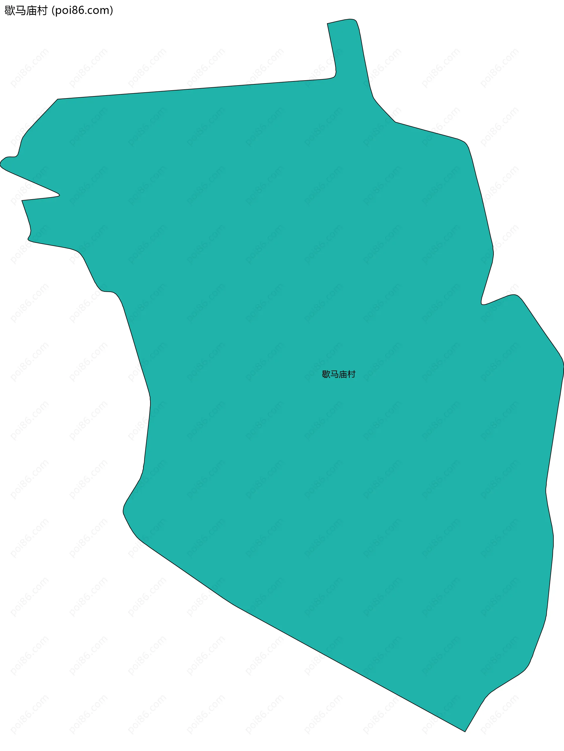 歇马庙村边界地图