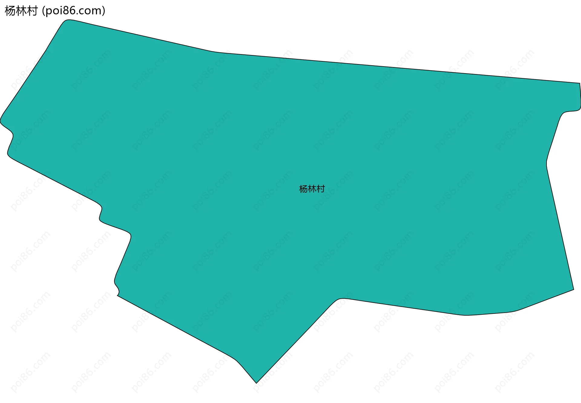 杨林村边界地图