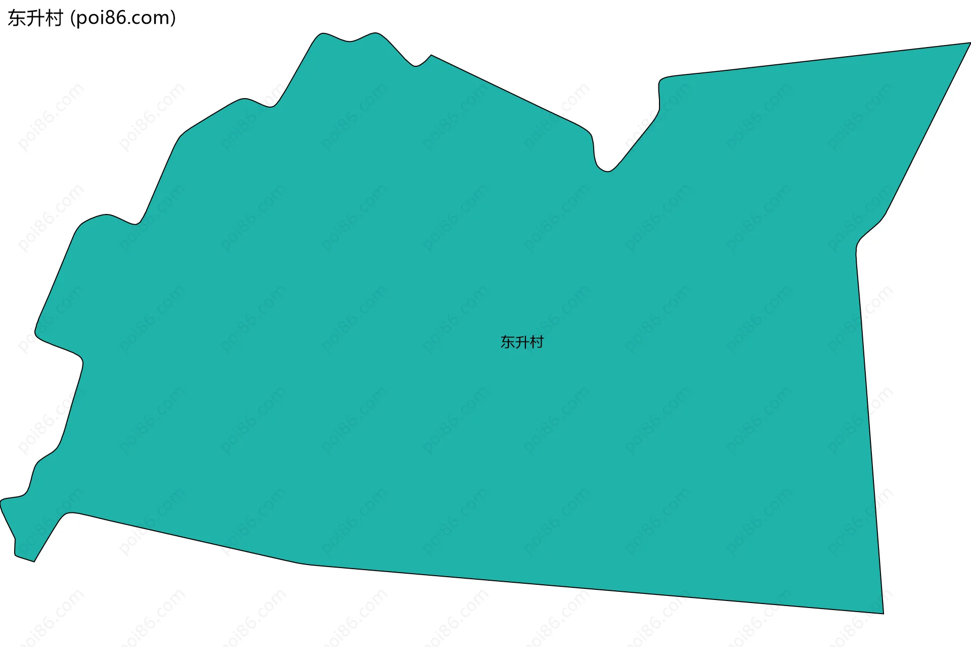 东升村边界地图