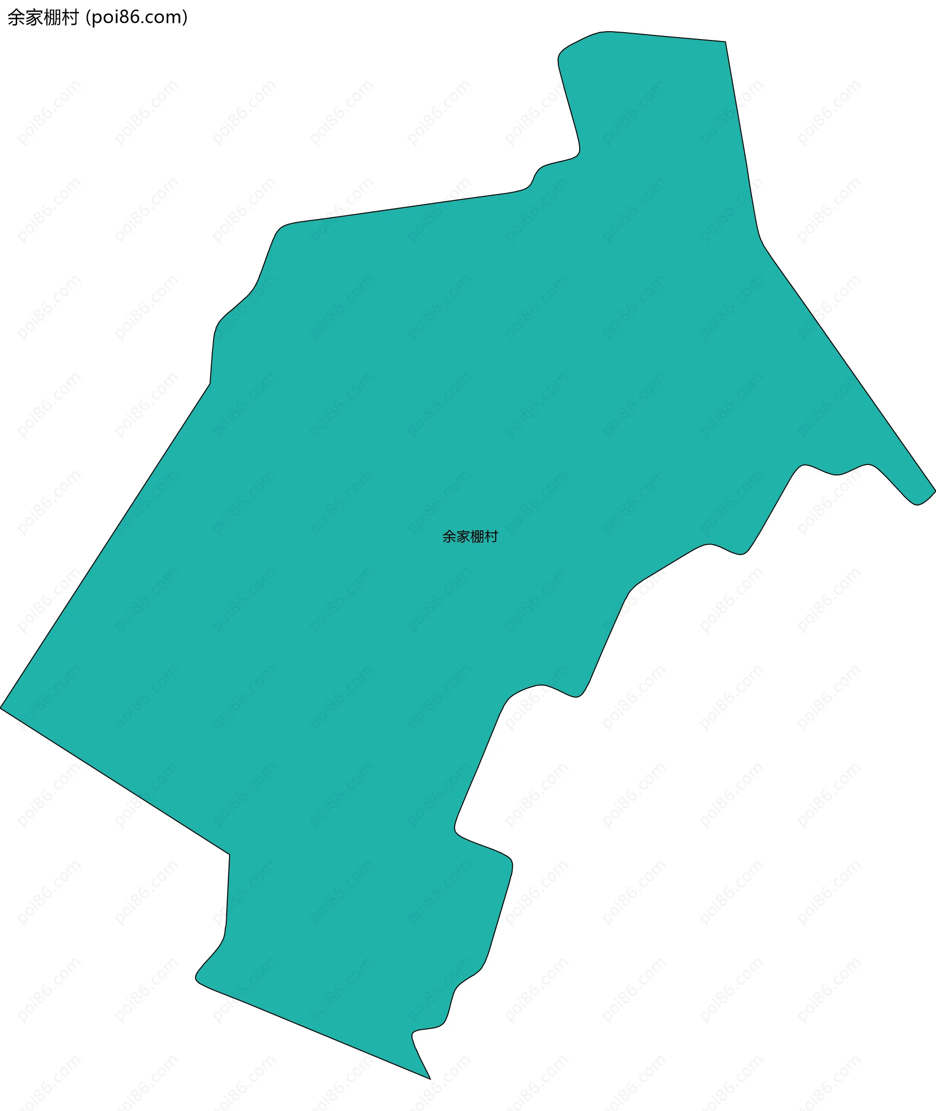 余家棚村边界地图