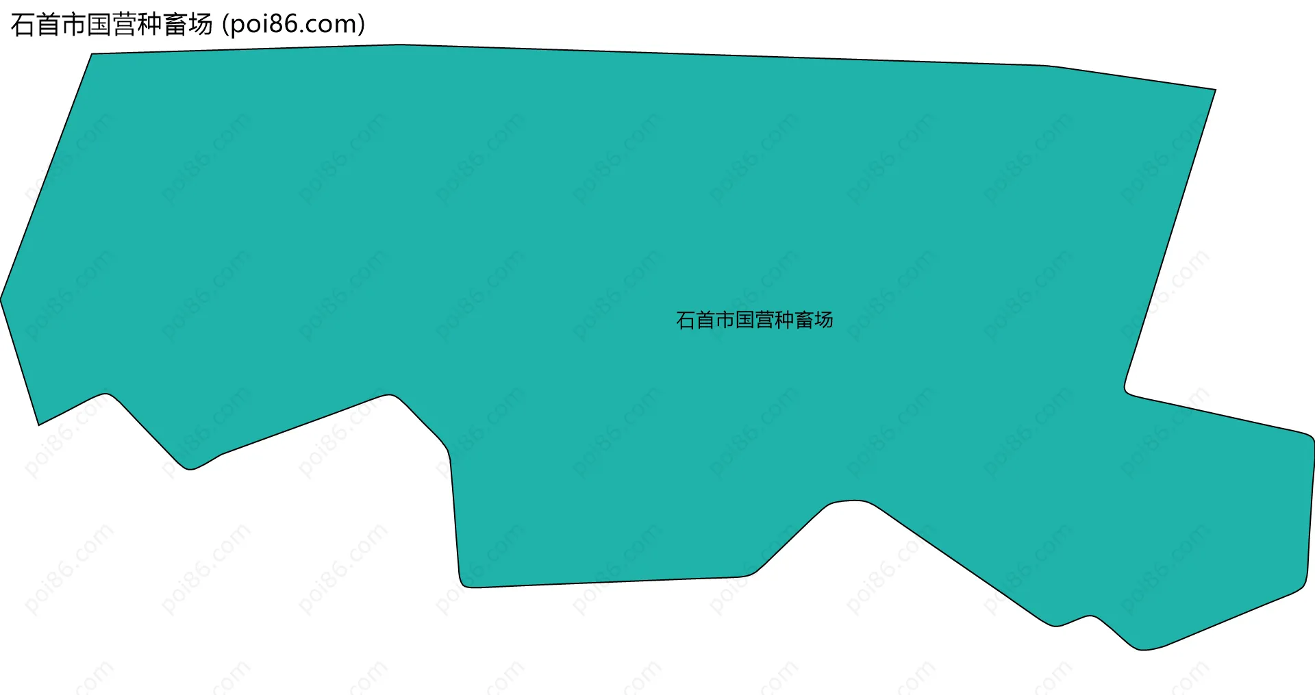 石首市国营种畜场边界地图