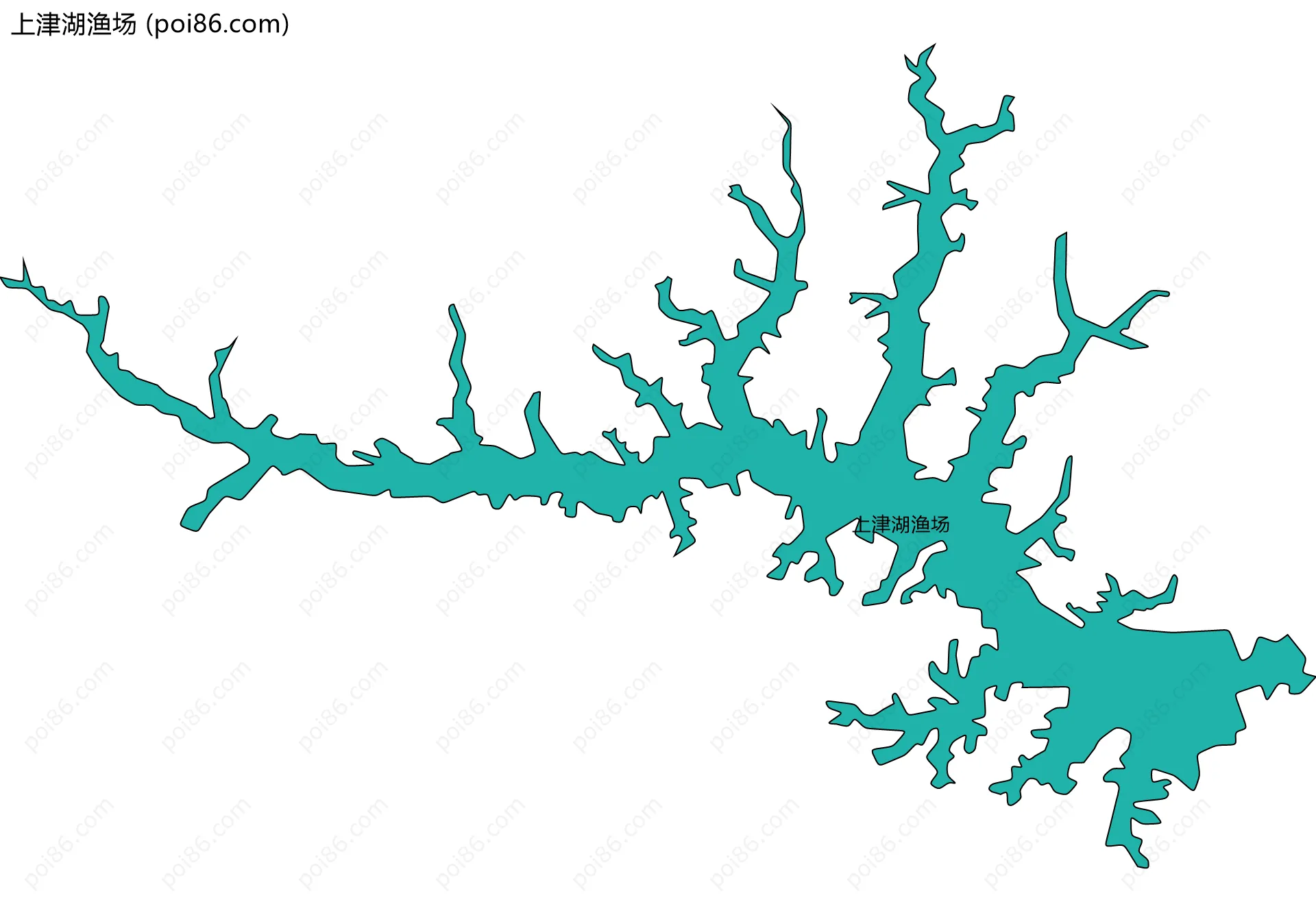 上津湖渔场边界地图