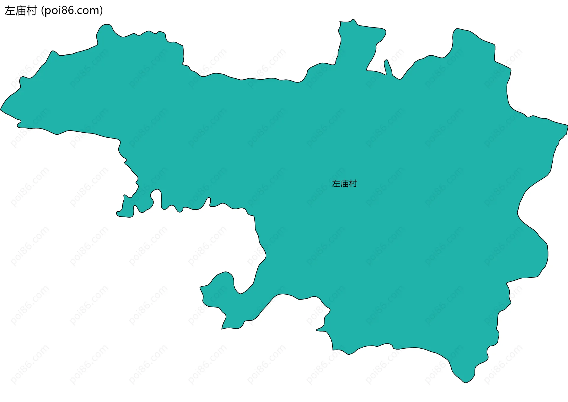 左庙村边界地图