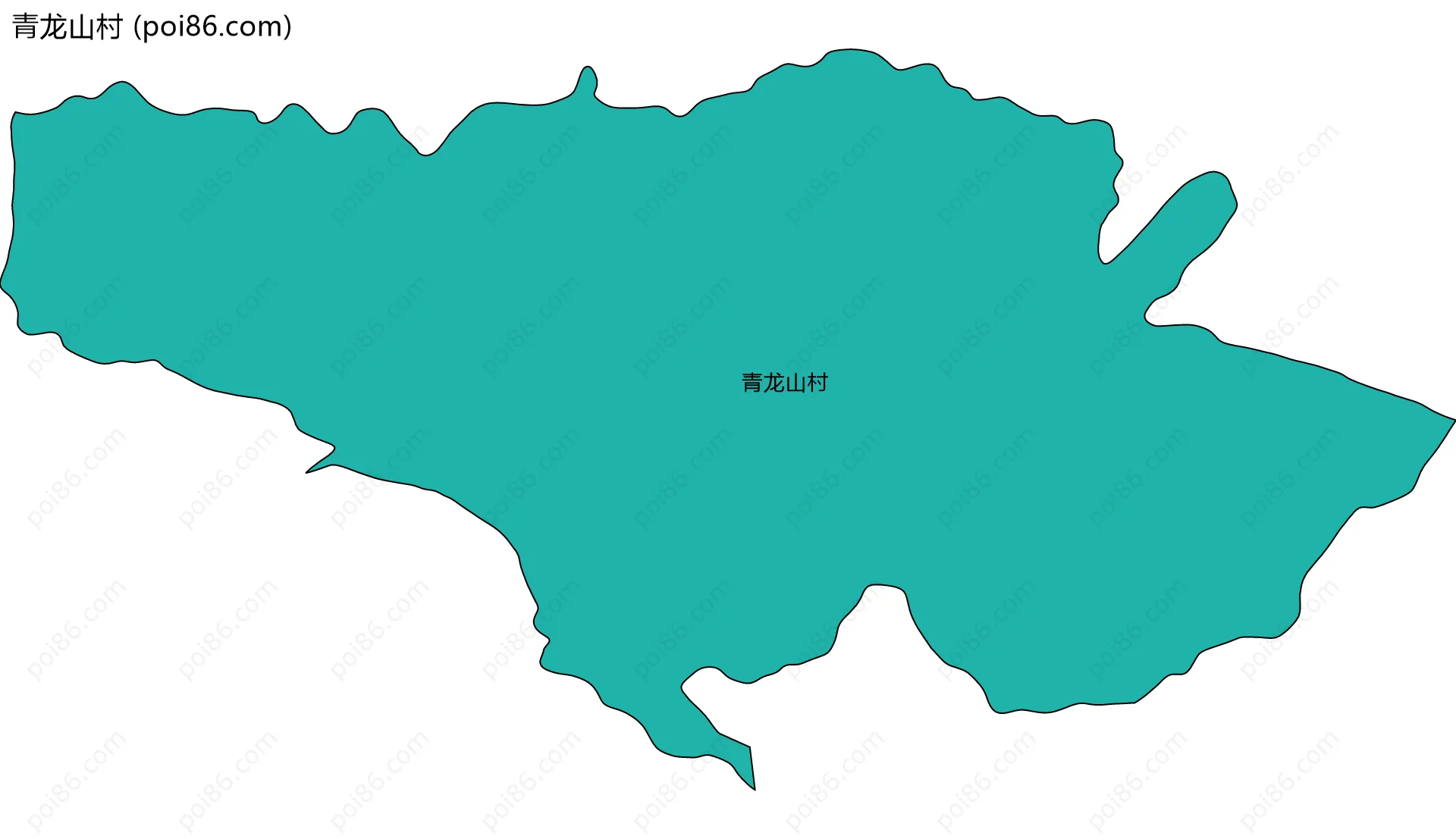 青龙山村边界地图