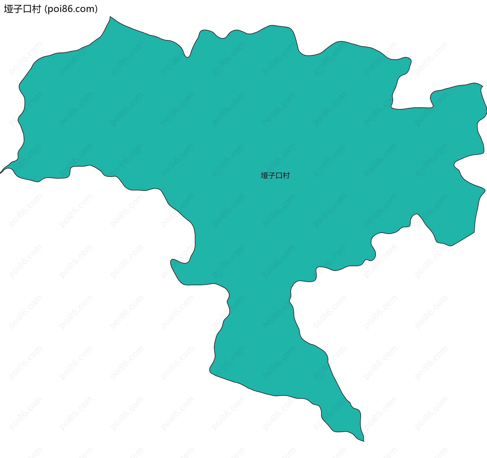 垭子口村边界地图