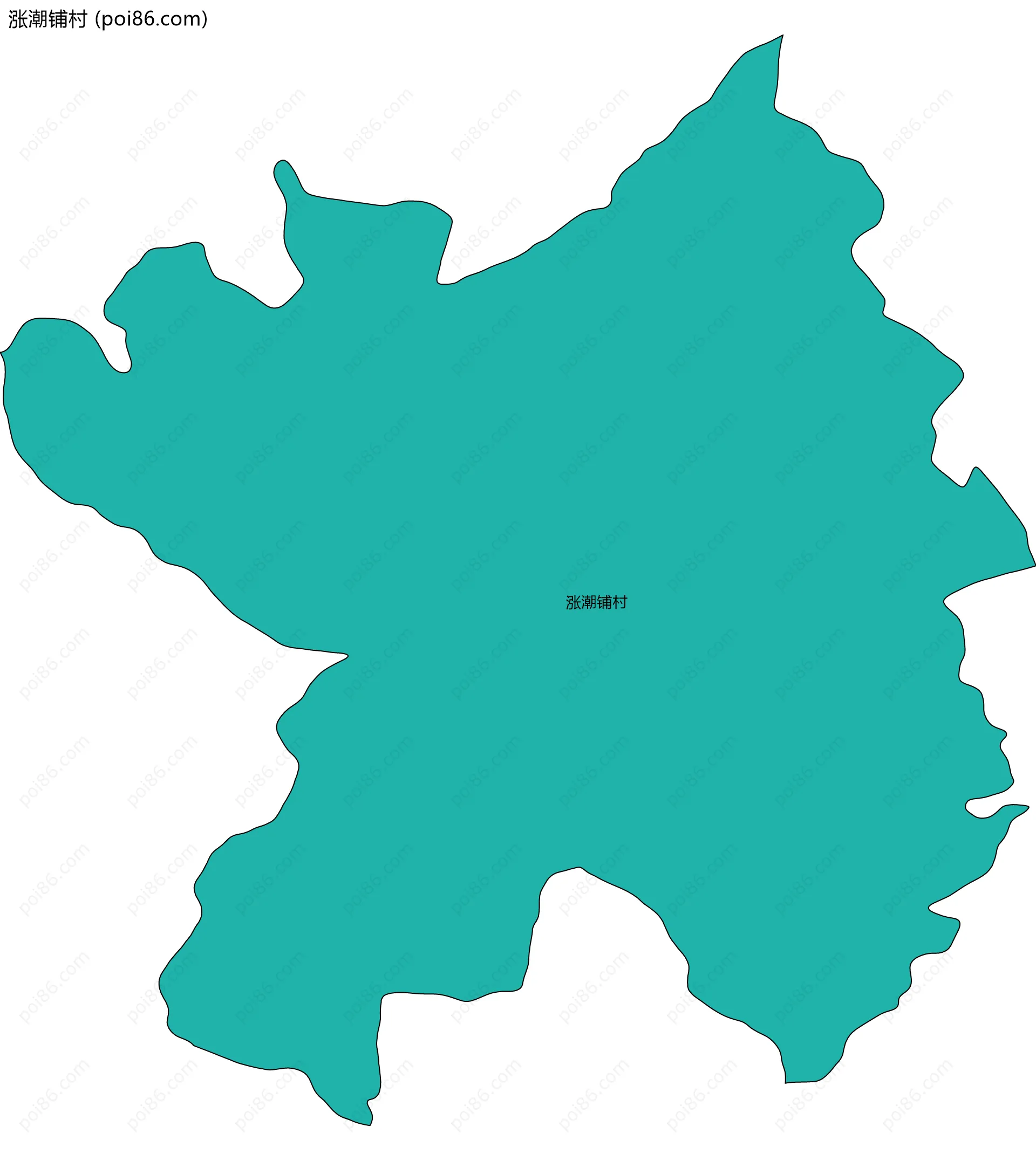 涨潮铺村边界地图