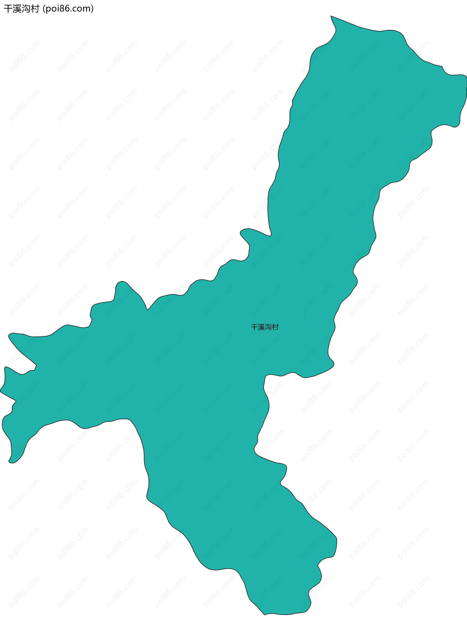 干溪沟村边界地图