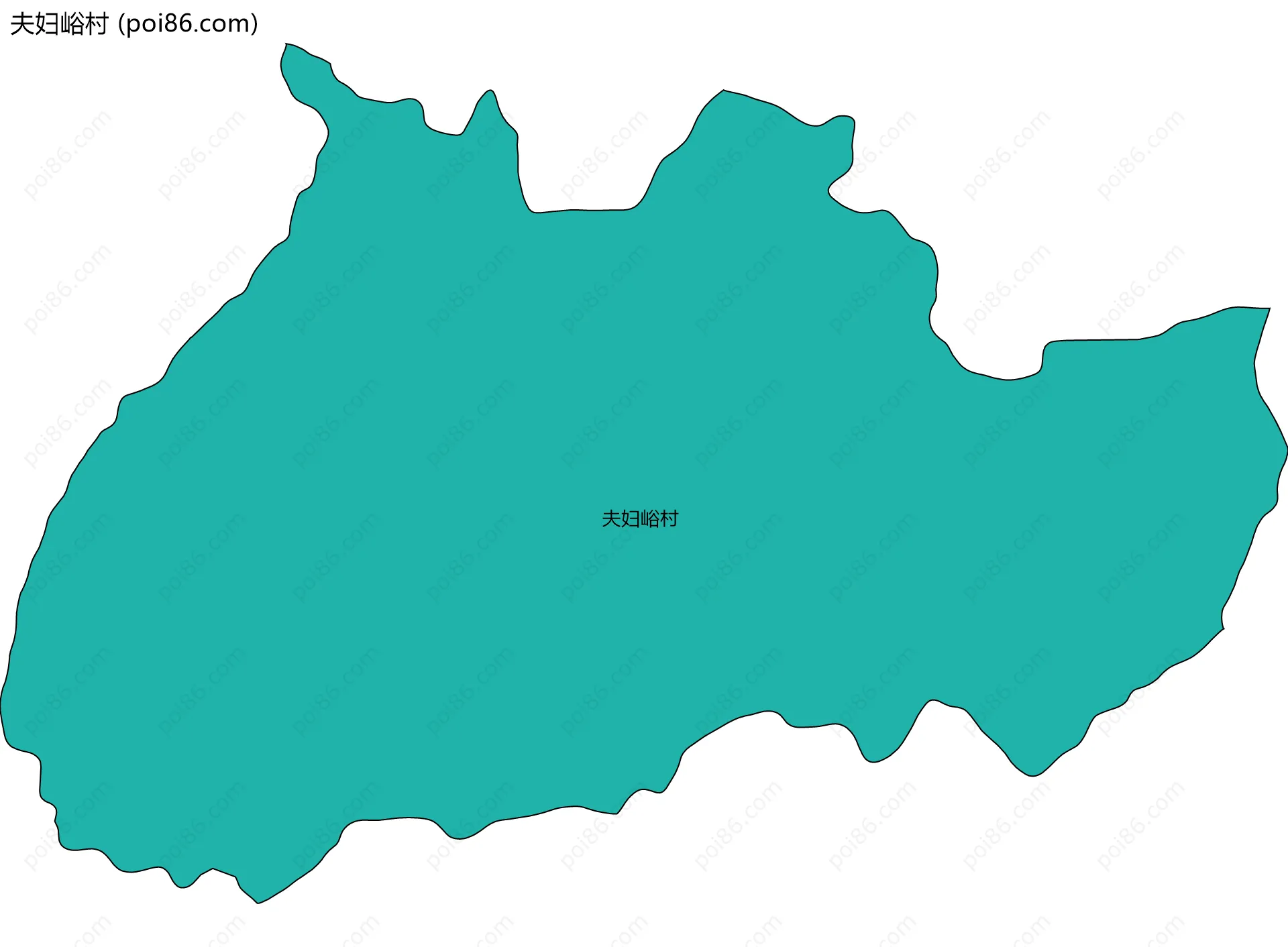 夫妇峪村边界地图