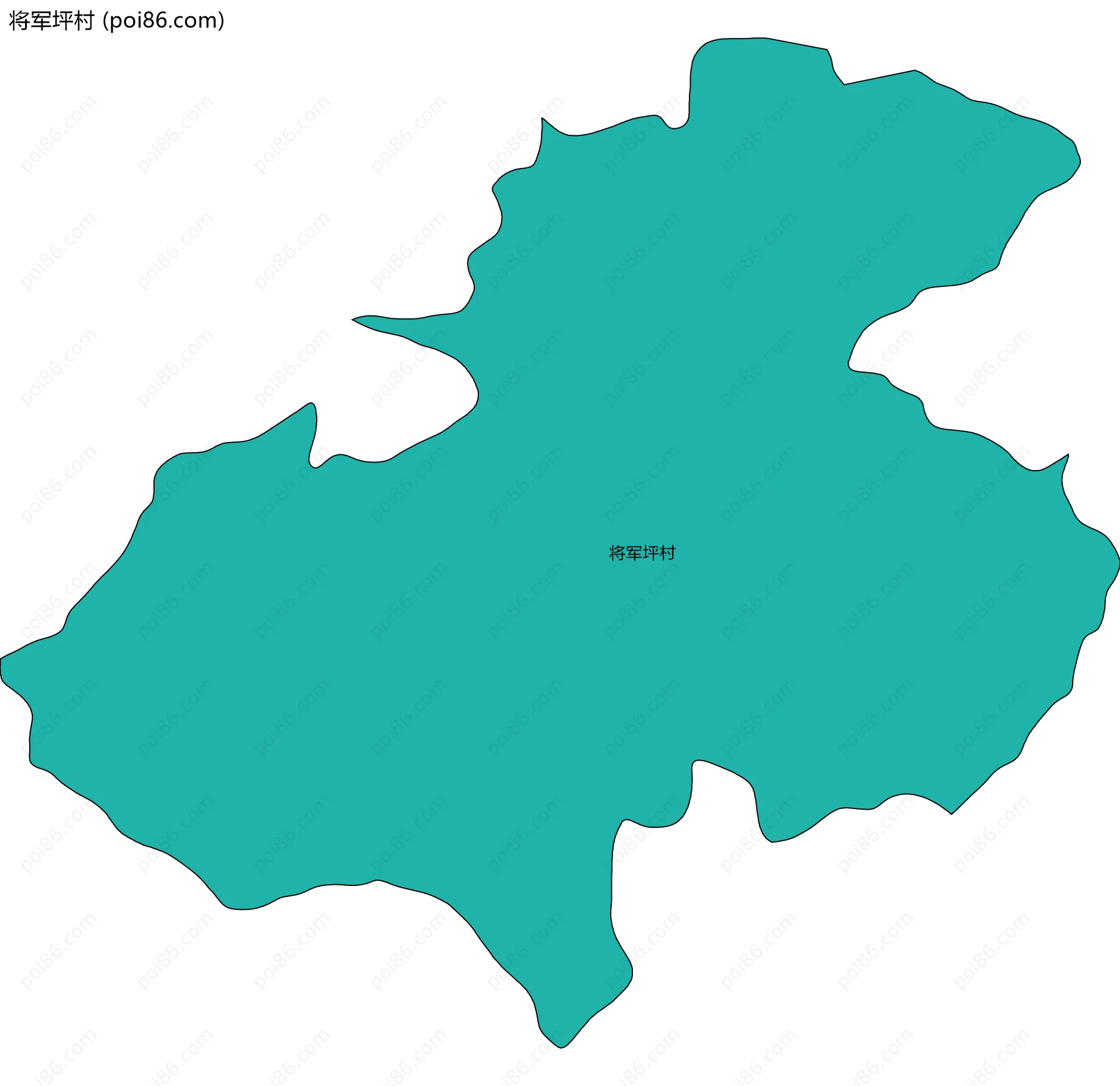 将军坪村边界地图