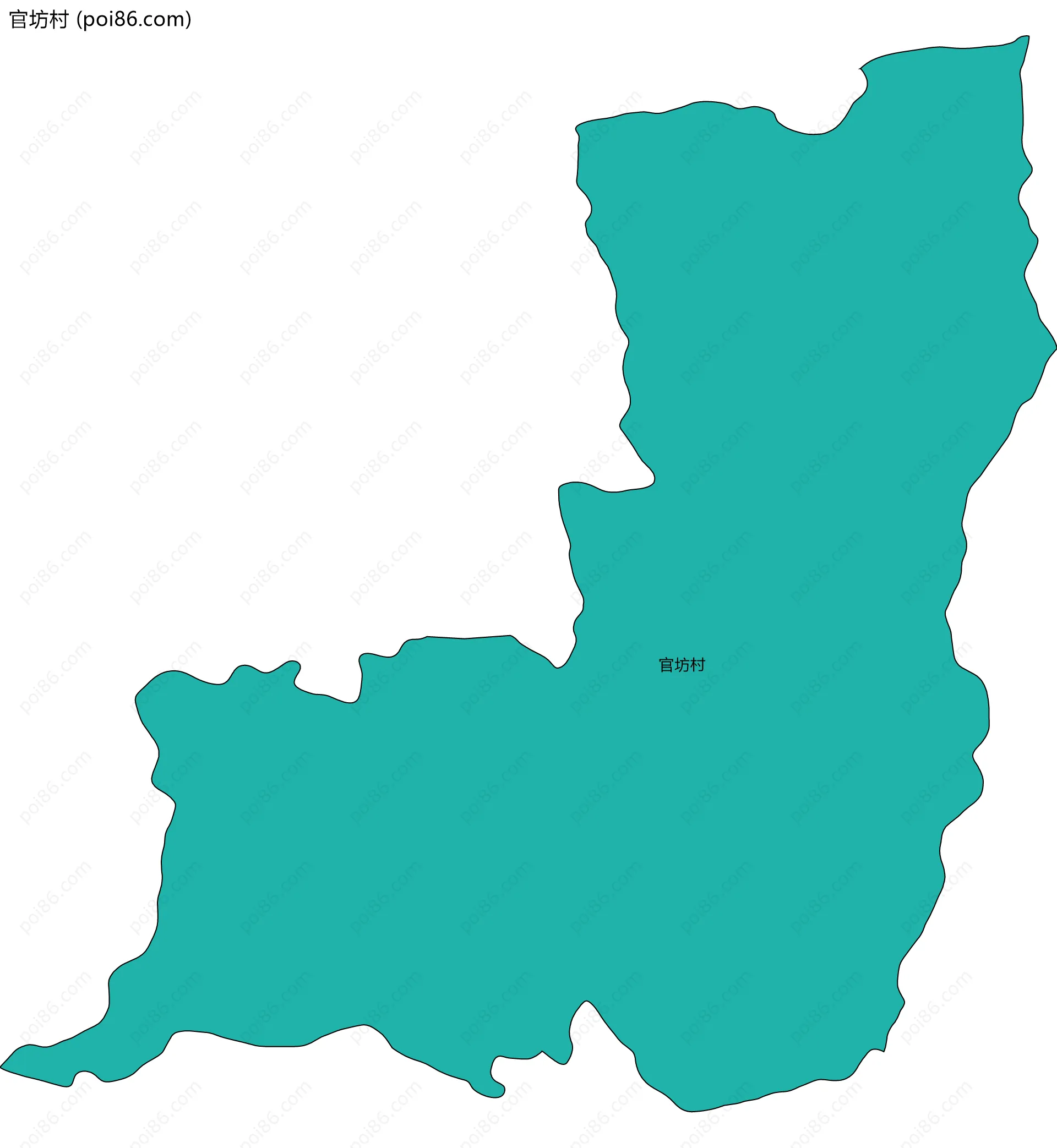 官坊村边界地图