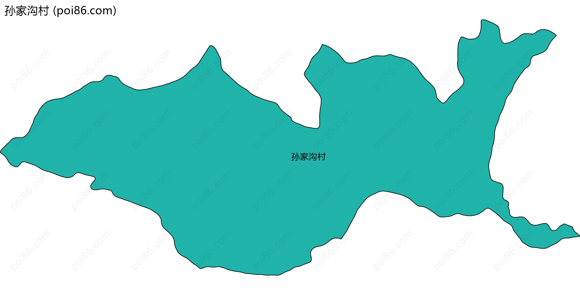 孙家沟村边界地图