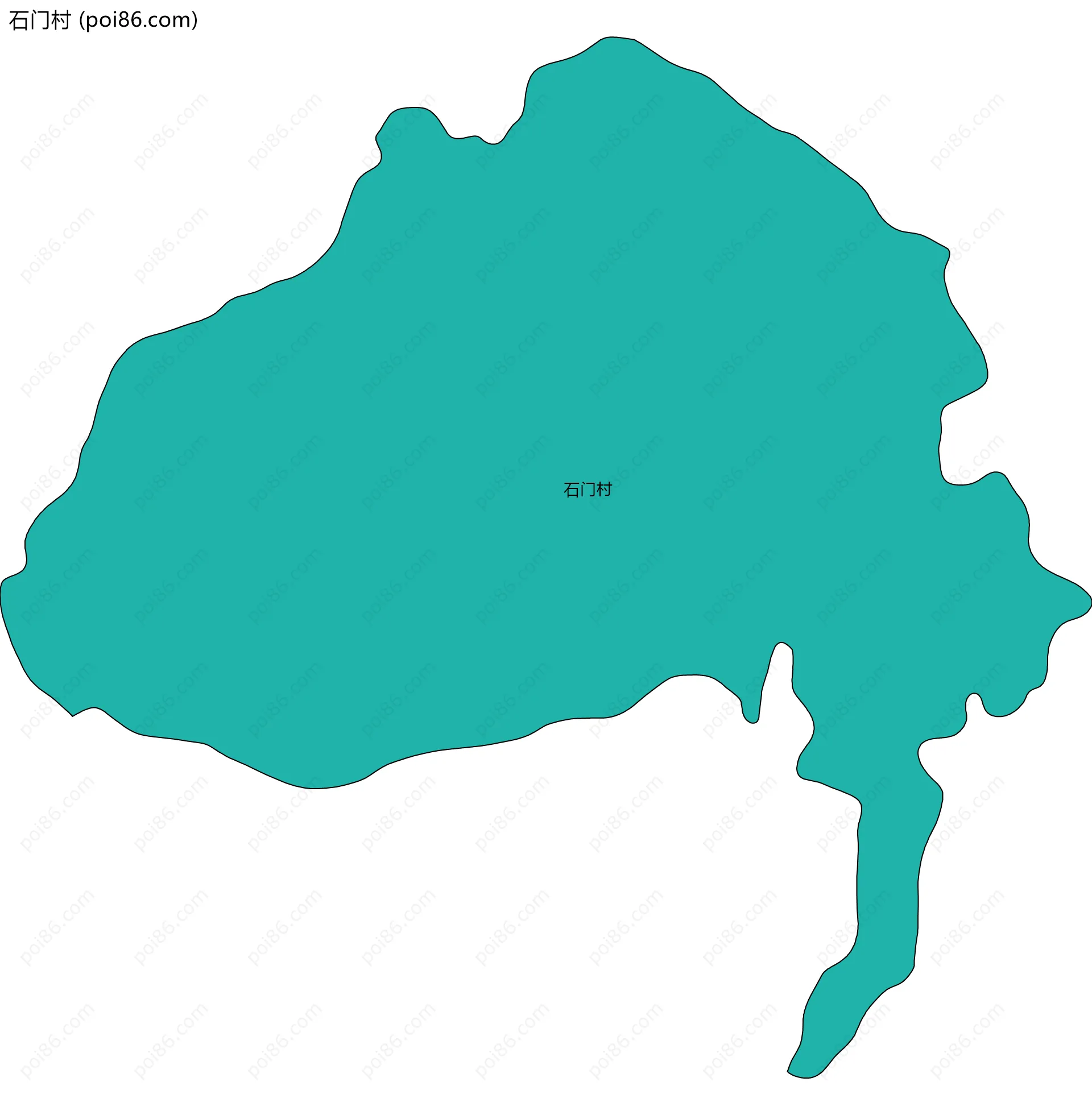 石门村边界地图