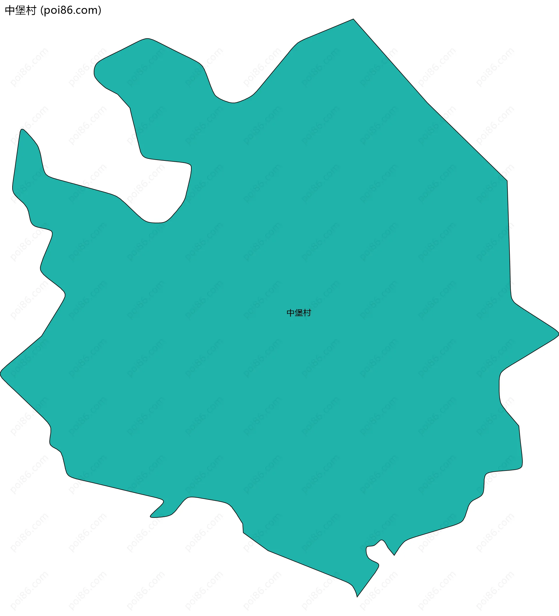 中堡村边界地图