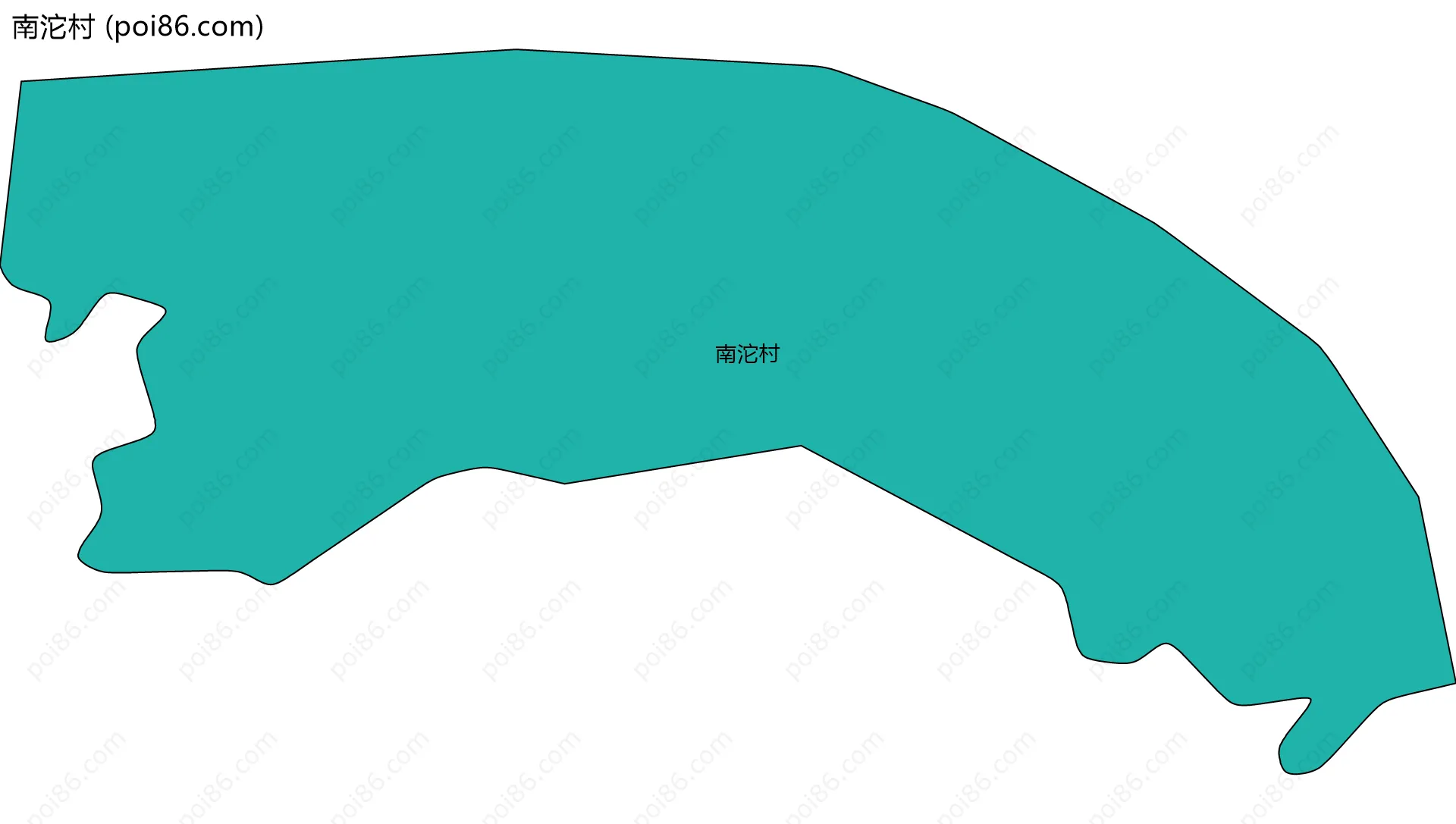 南沱村边界地图