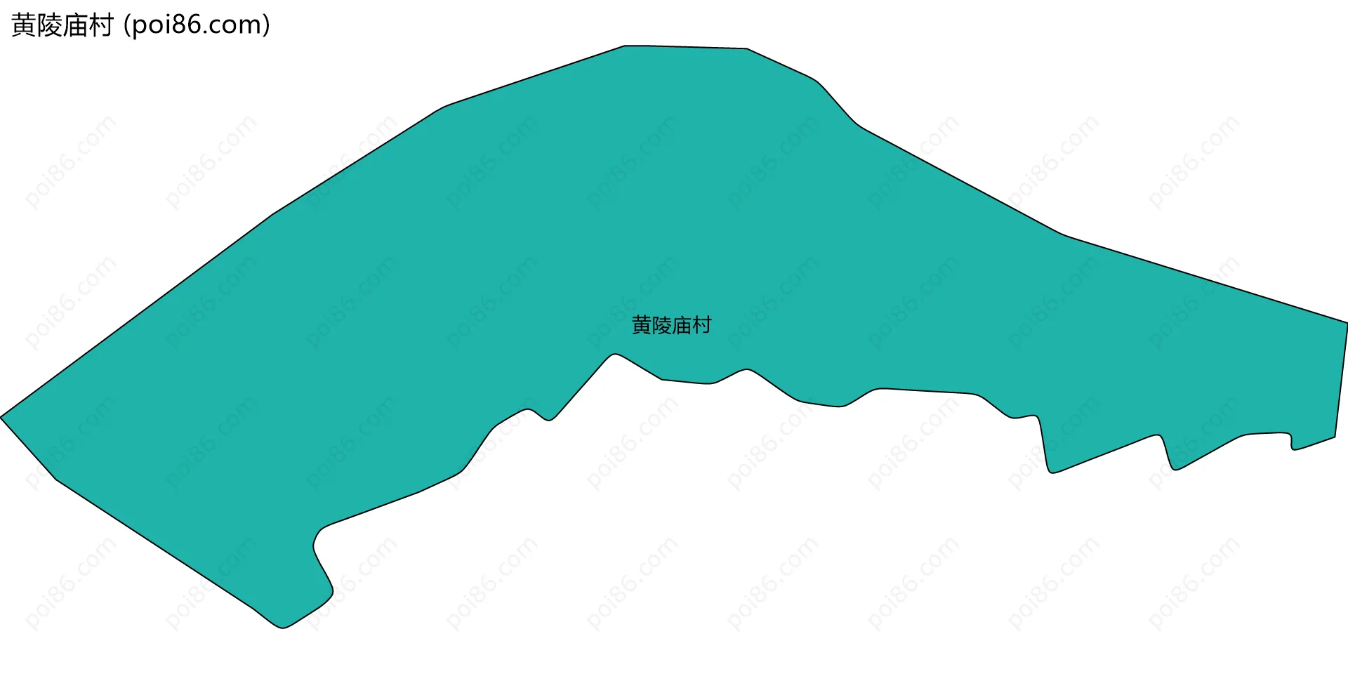 黄陵庙村边界地图