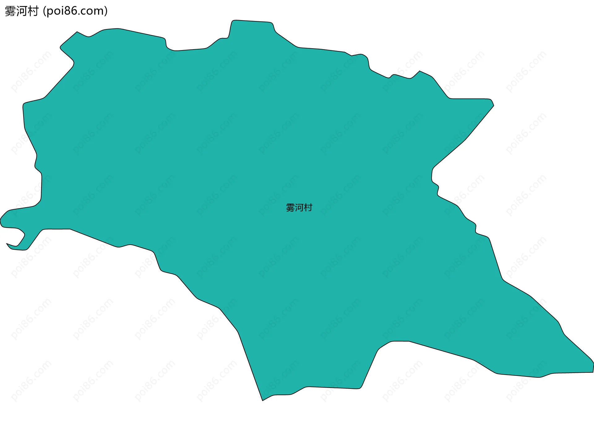 雾河村边界地图