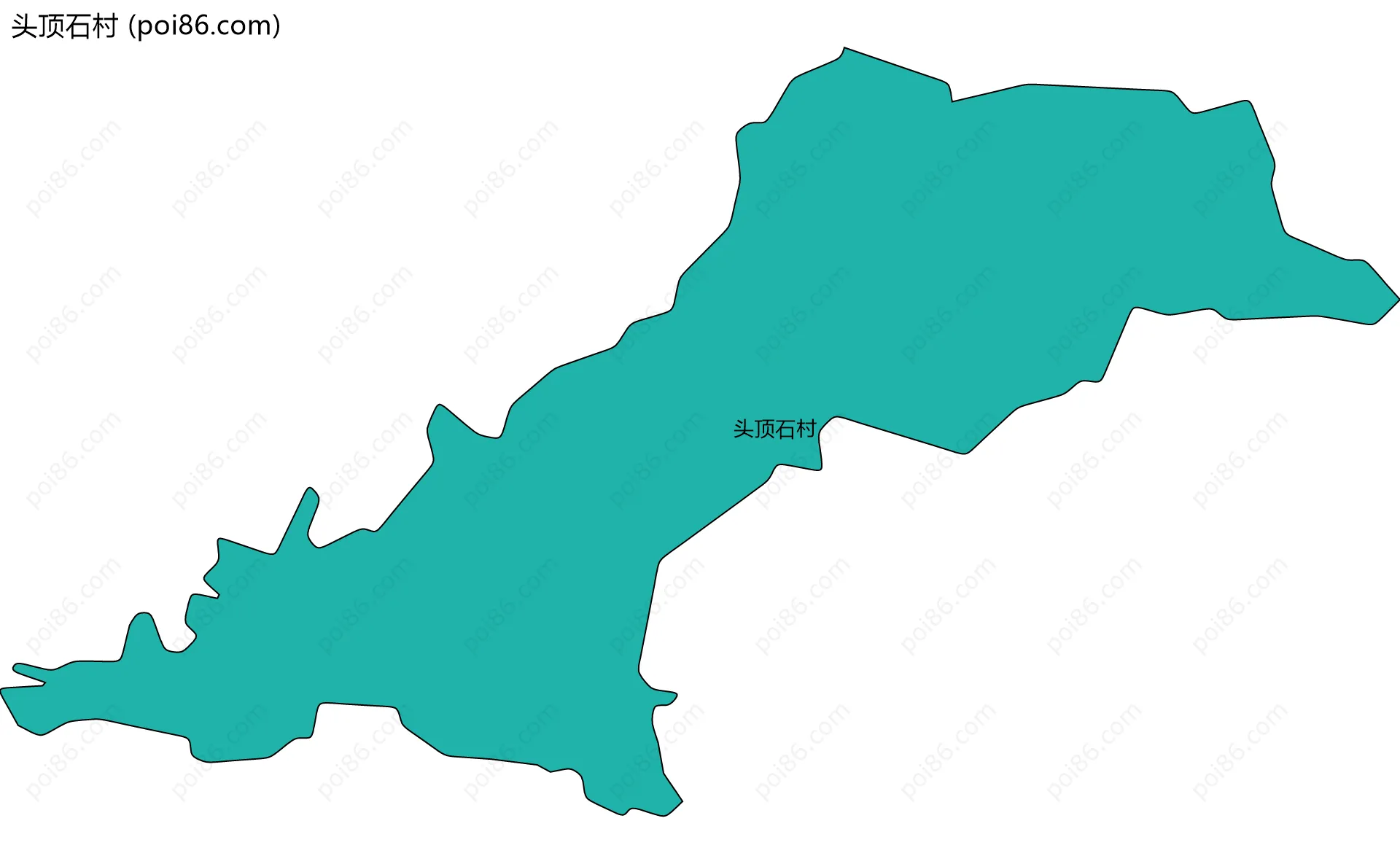 头顶石村边界地图