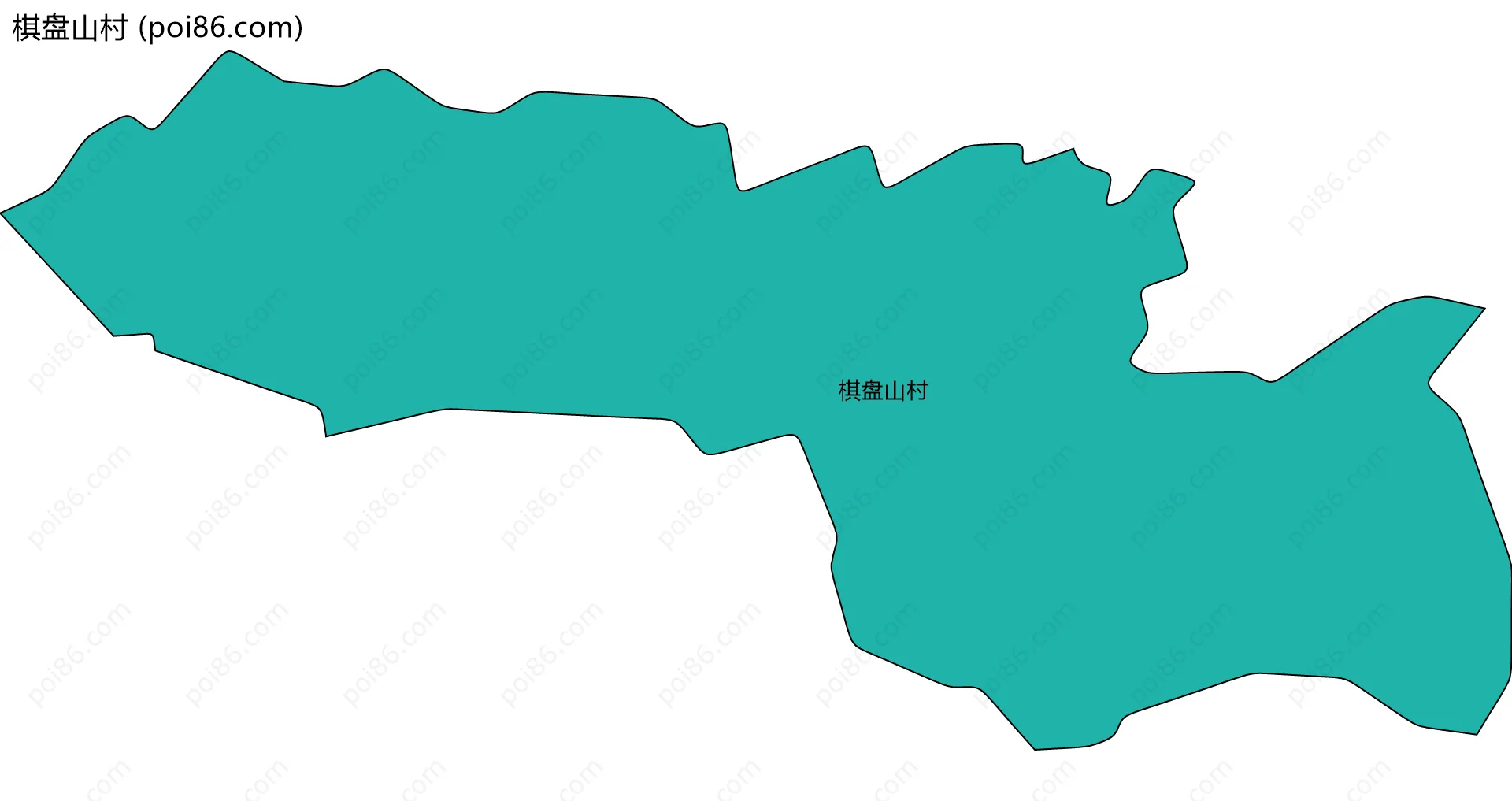 棋盘山村边界地图